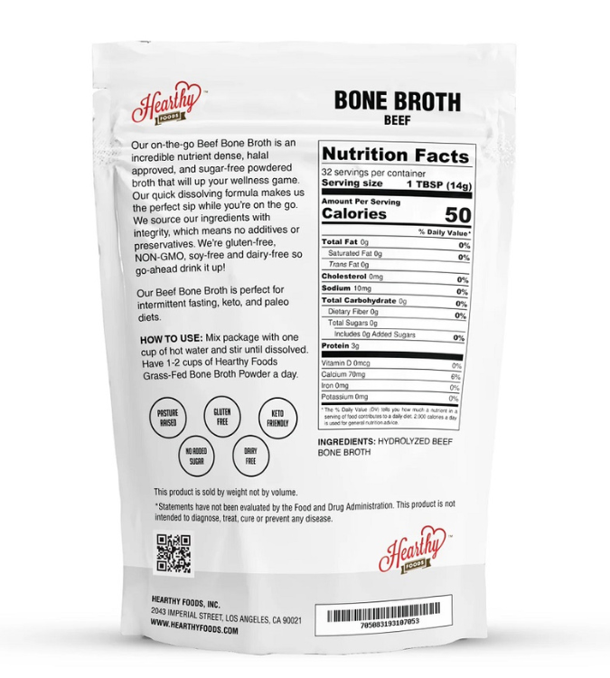 Bone Broth Extract Powder (Halal) 454g
