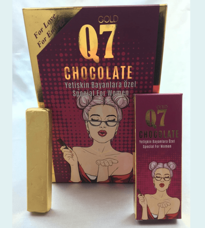 Q7 Natural Gold Chocolate for Women - 12 x 25 grams