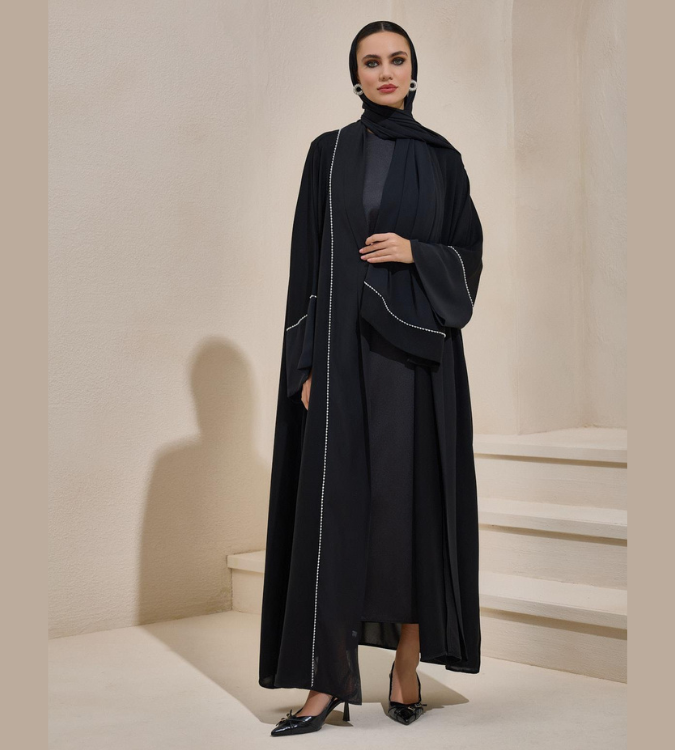 Ramadan Abaya with Luxurious Design and Scarf