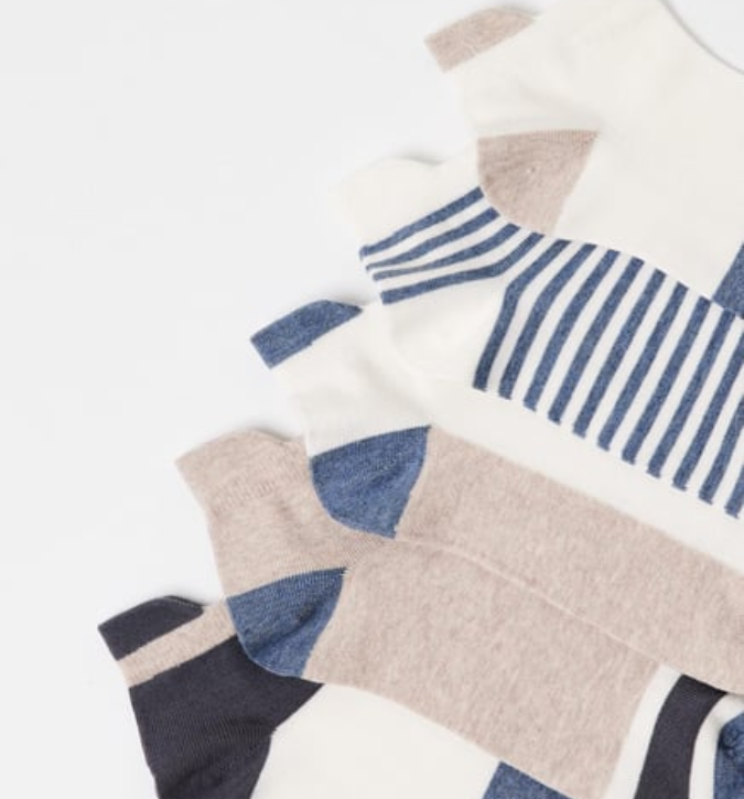 طقم جوارب رجالية (5 أزواج) – ألوان متعددة بتصميم مريح