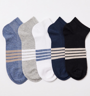 Men's 5-Pair Sock Set with Middle Stripe - Stylish Design and Perfect Comfort