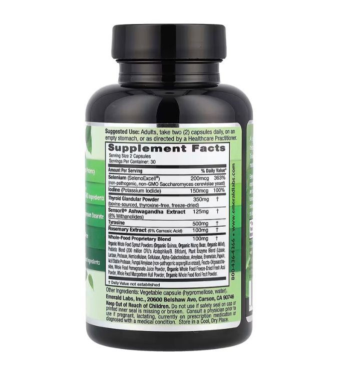 مكمل لدعم لغدة الدرقية 60 كبسولة