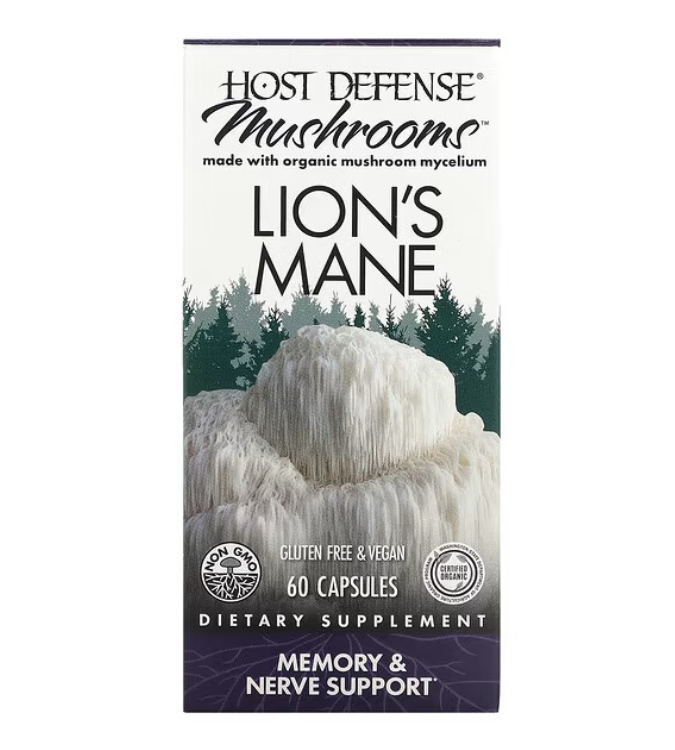 Lion's Mane Mushroom Extract Supplement 60 Capsules