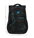 Black backpack with zippers