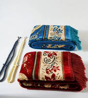 Luxury Islamic gift set with prayer rugs and distinctive decorations