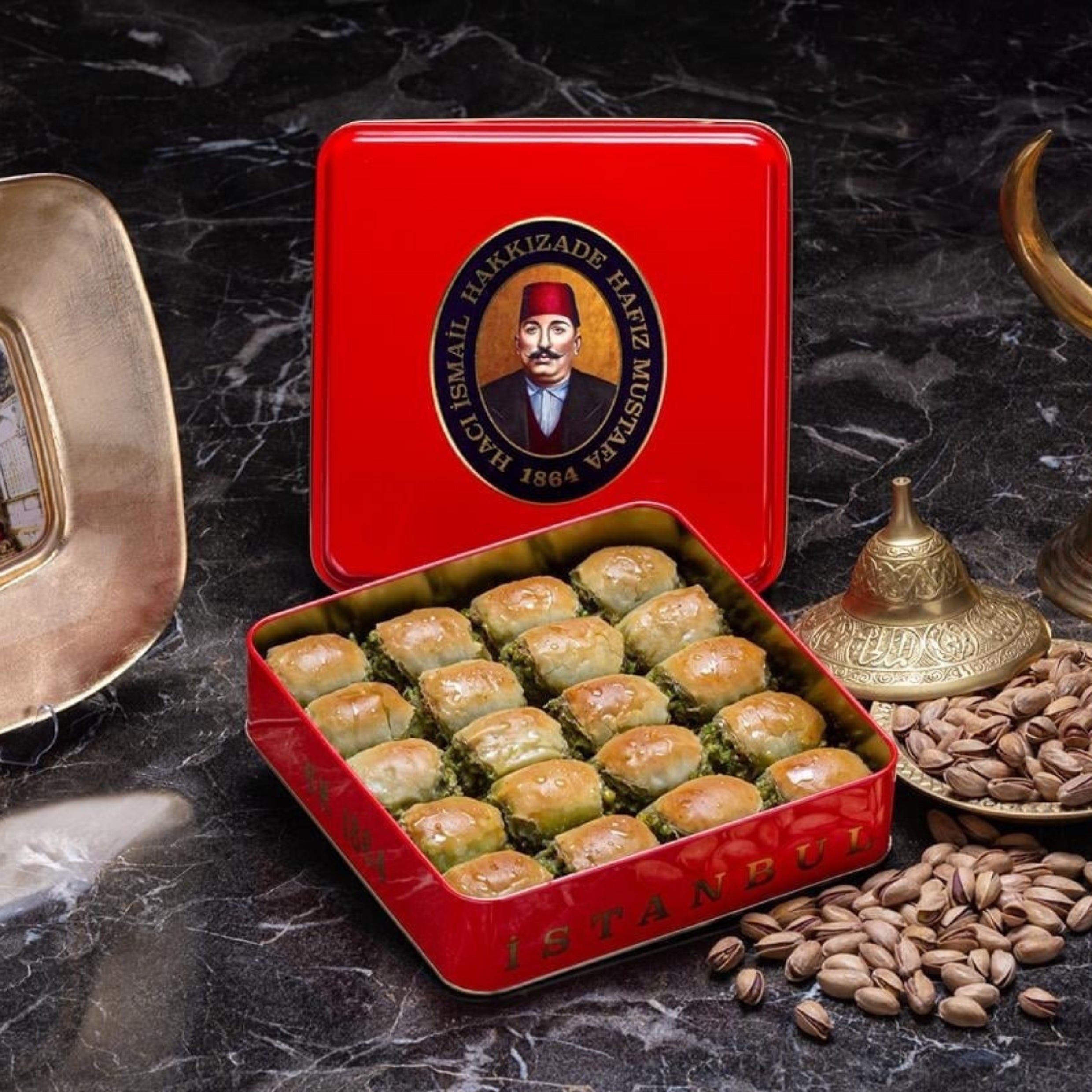 Hafiz Mustafa's beautiful baklava with pistachios