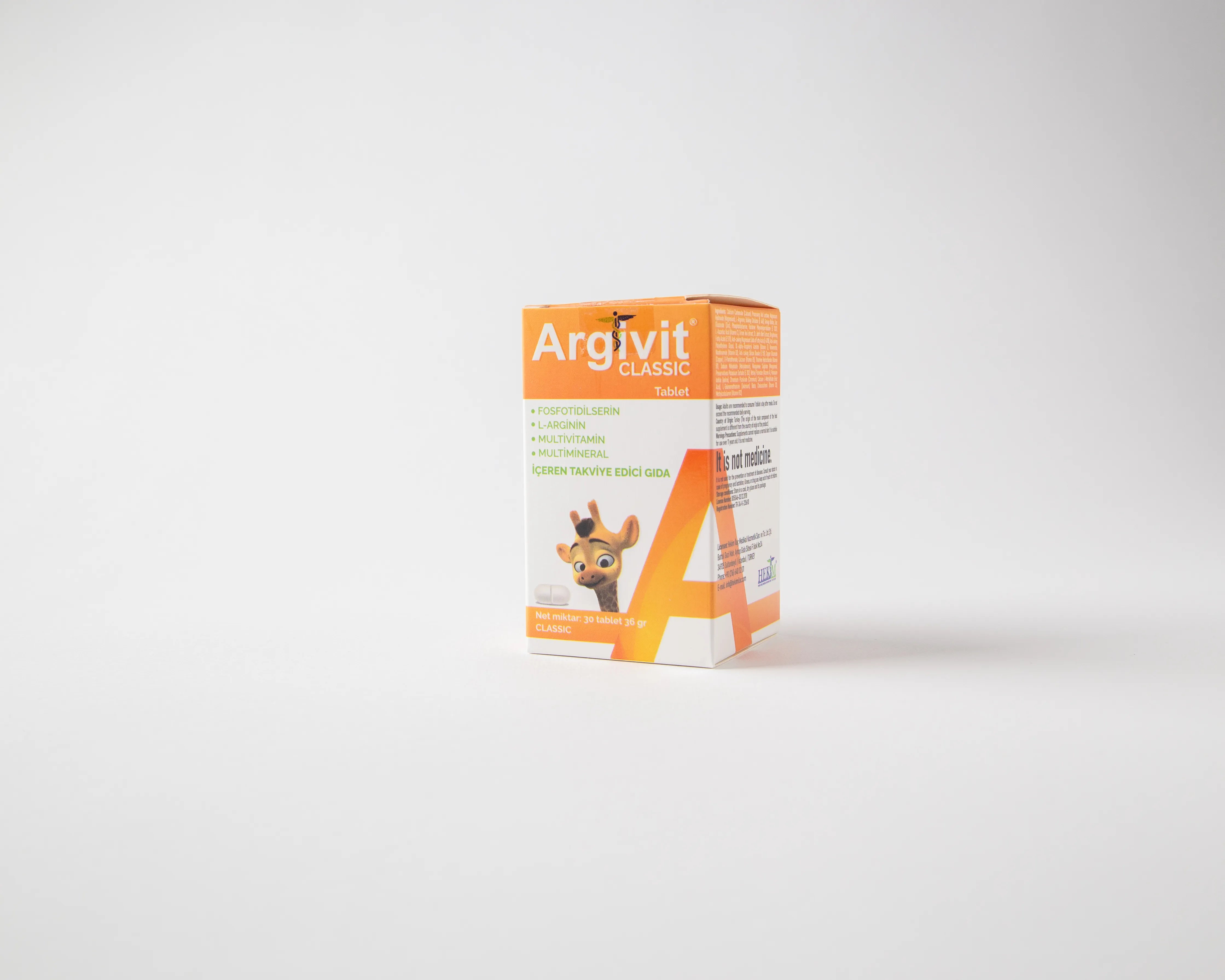 ArgiVite Classic - Food supplement to improve concentration and memory for children and teens | 30 tablets