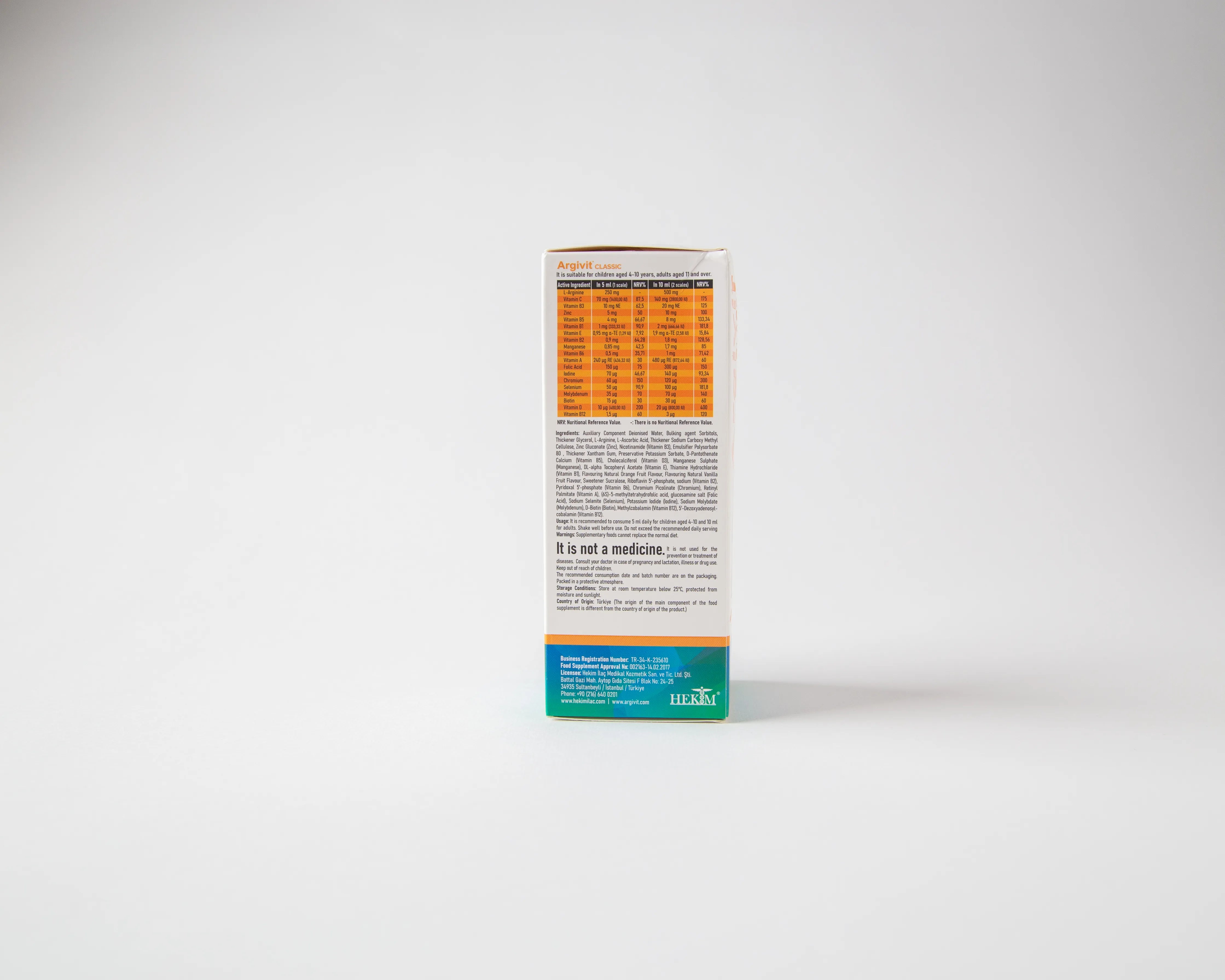 ArgiVite Classic Syrup for Kids - Supports Height, Immunity, and Focus | 150ml