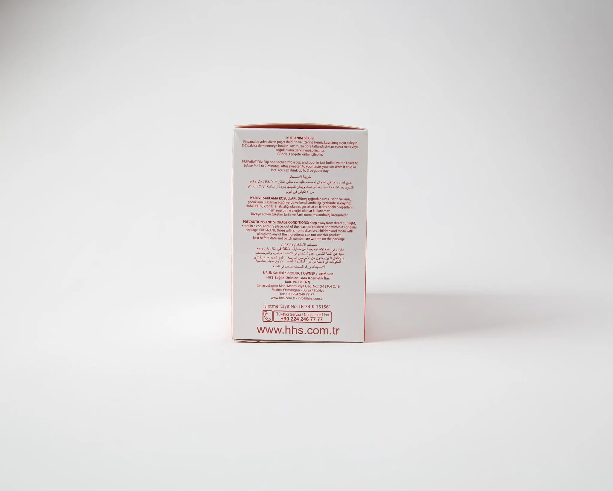 Mixed herbal tea to burn fat and improve digestion