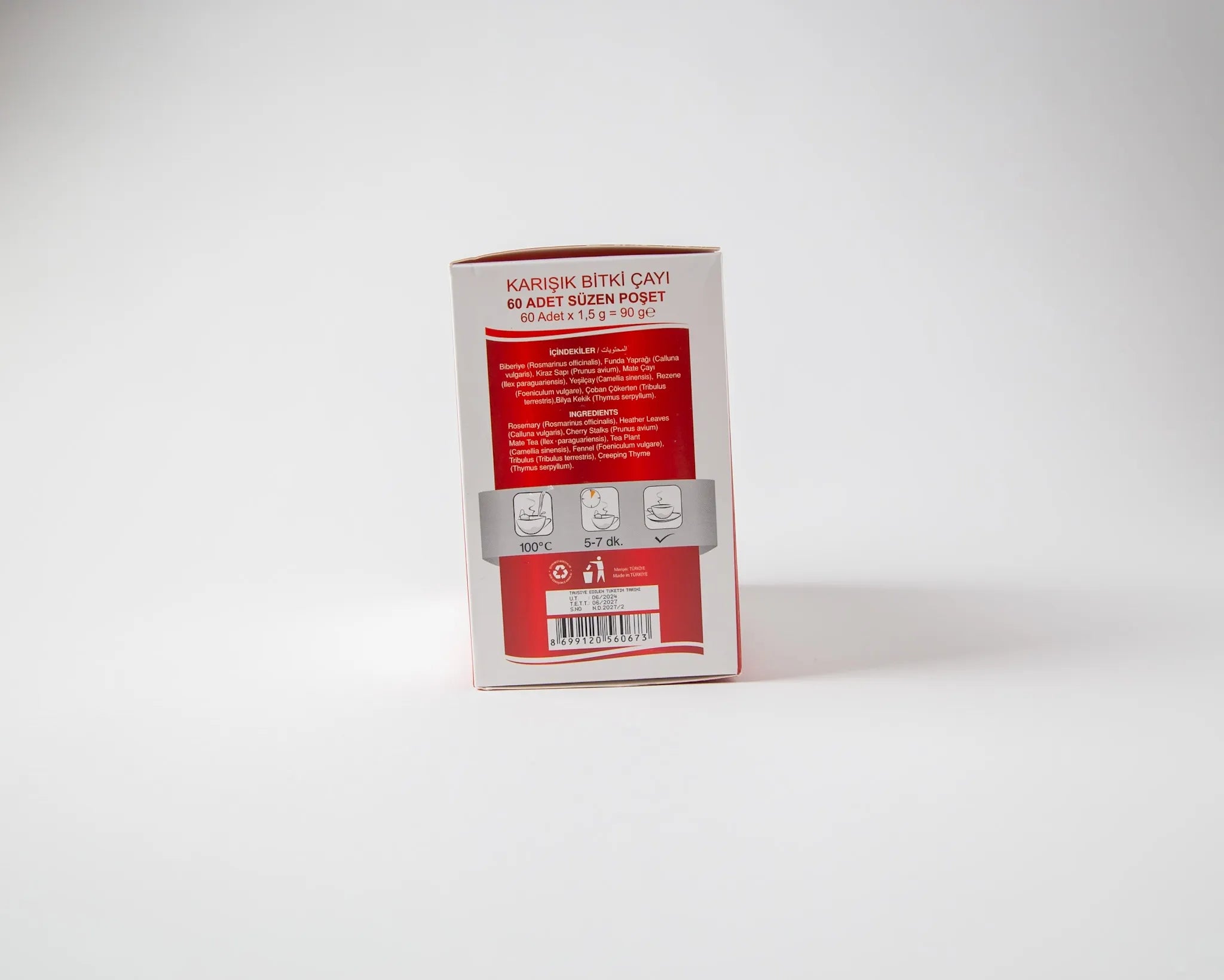 Mixed herbal tea to burn fat and improve digestion