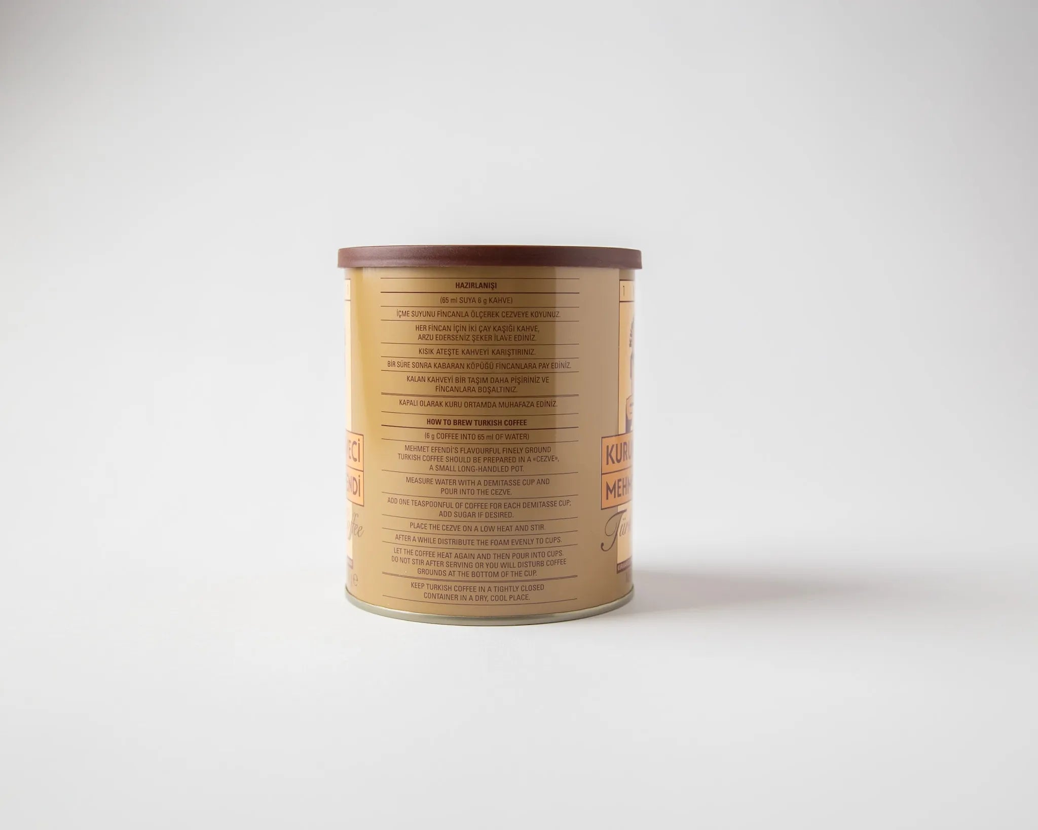 The famous Turkish coffee of Mehmet Efendi