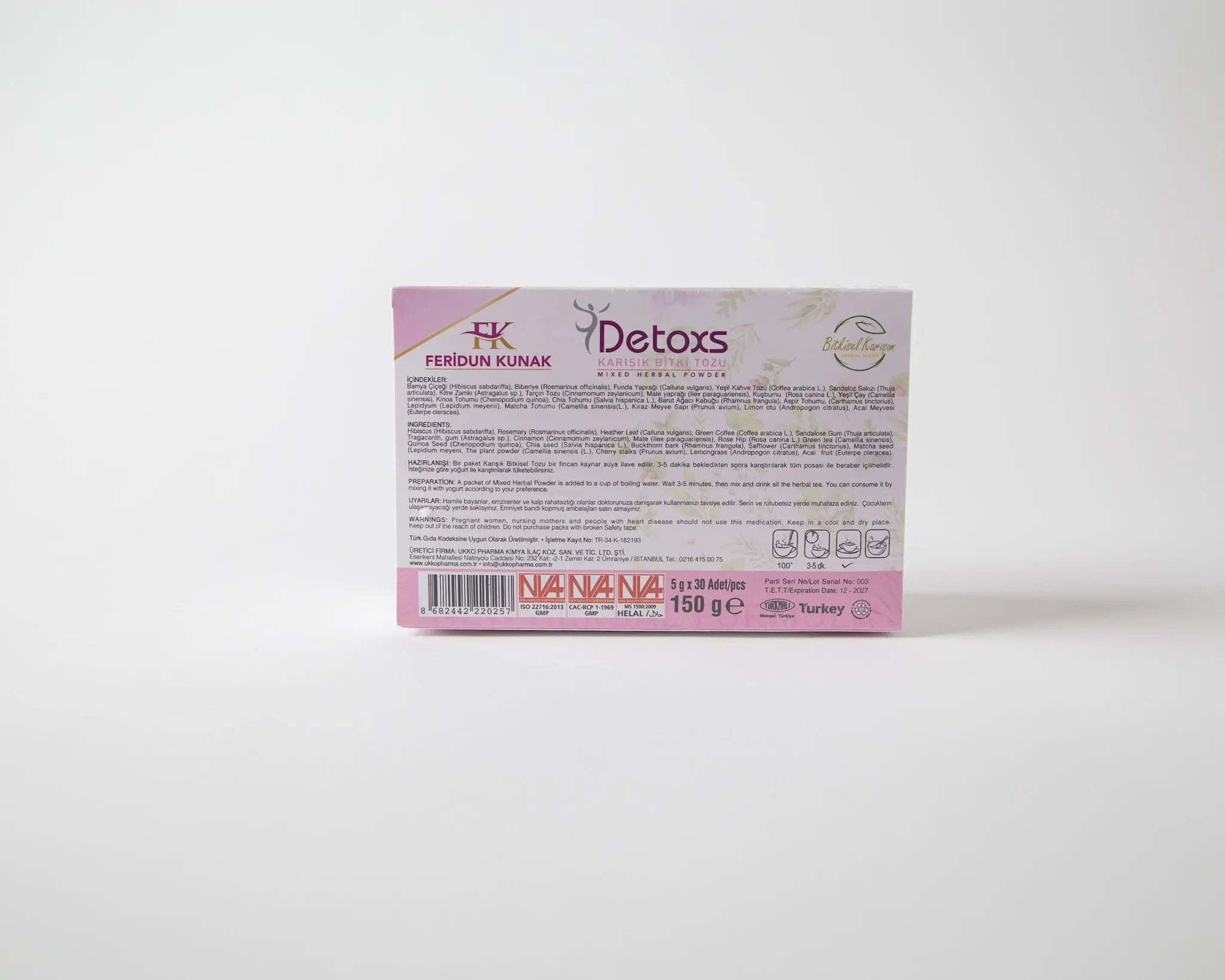 Feridun Konak Detox Tea for Slimming and Detoxifying the Body