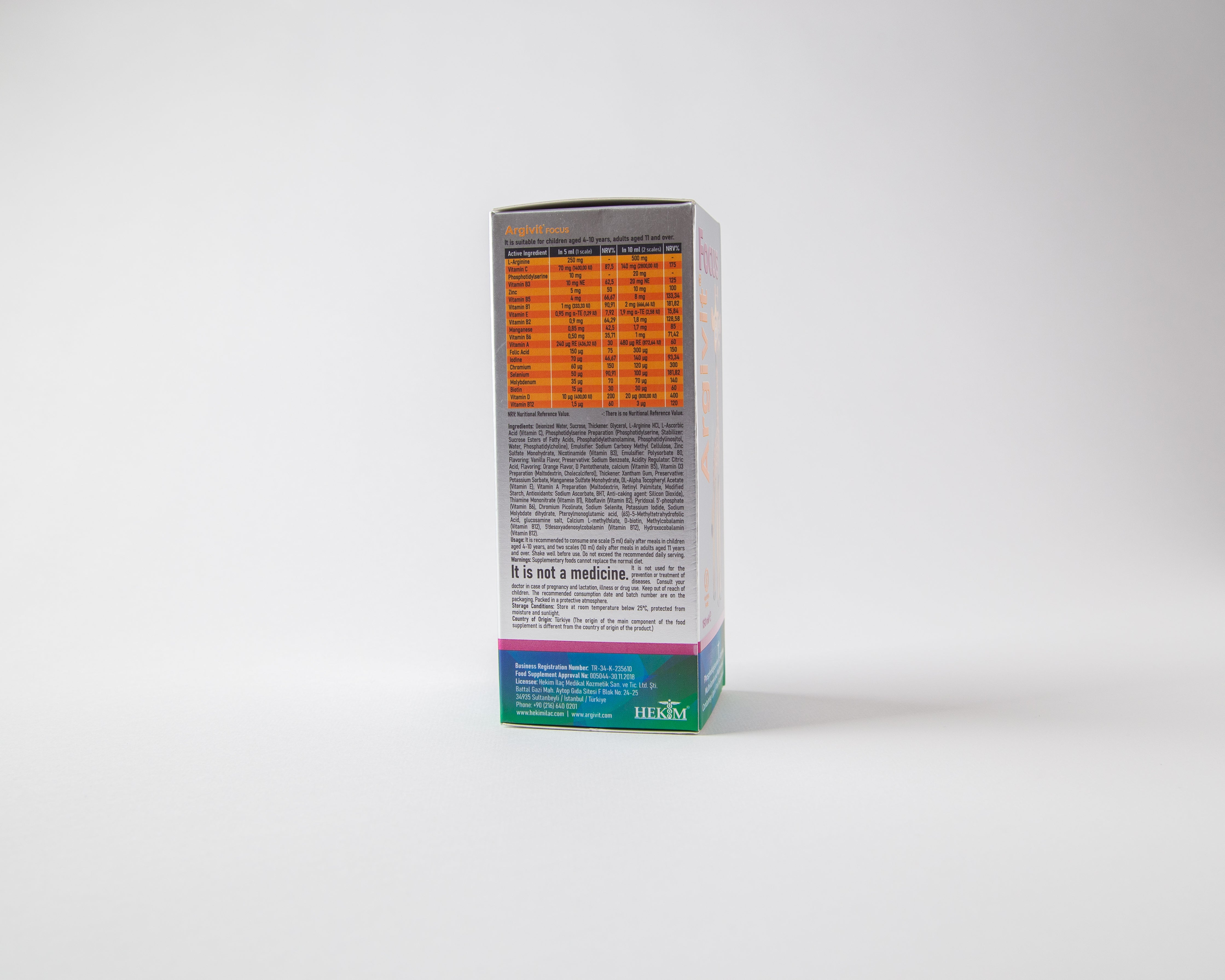 ArgiVite Focus Syrup - Supports Intelligence, Growth, and Immunity for Children | 150ml