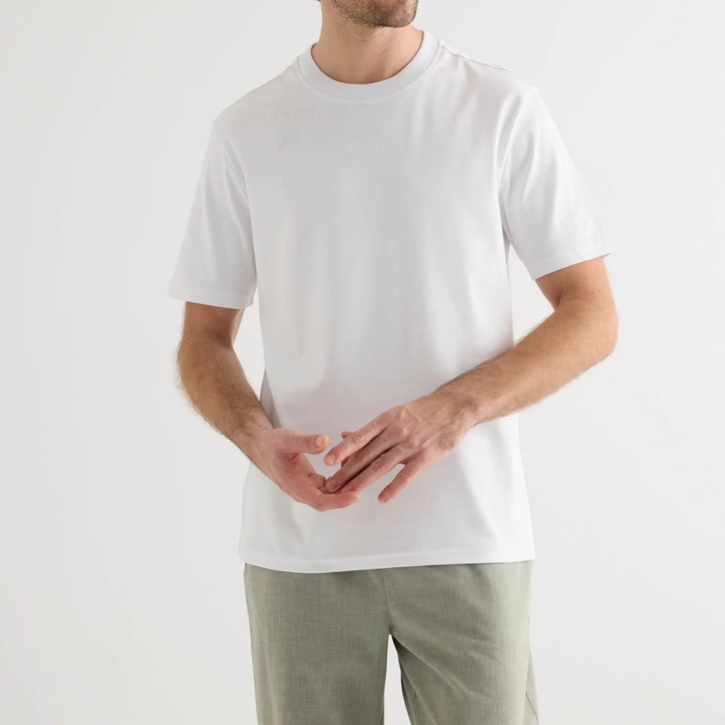 تيشيرت رجالي بكم قصير من القطن