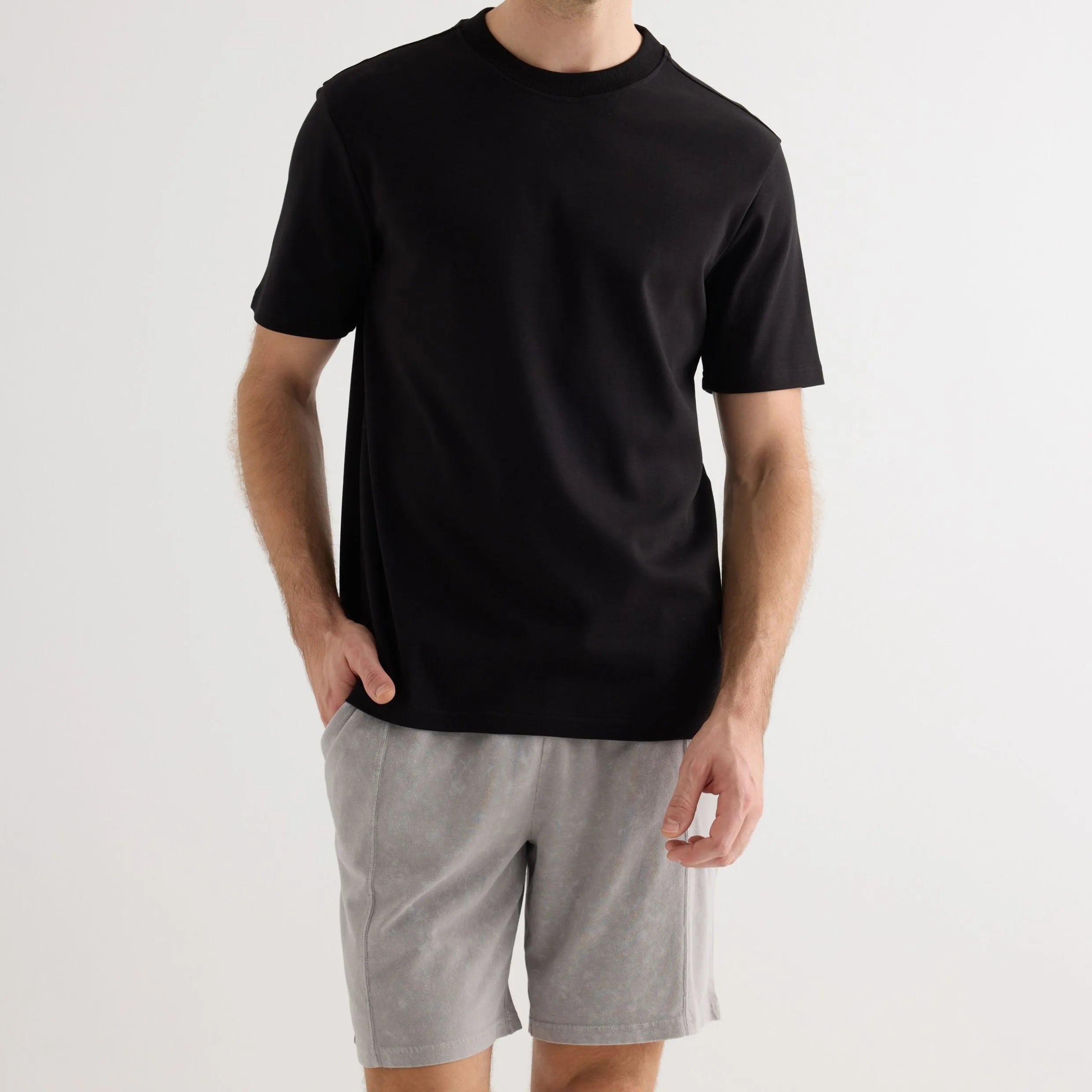 تيشيرت رجالي بكم قصير من القطن