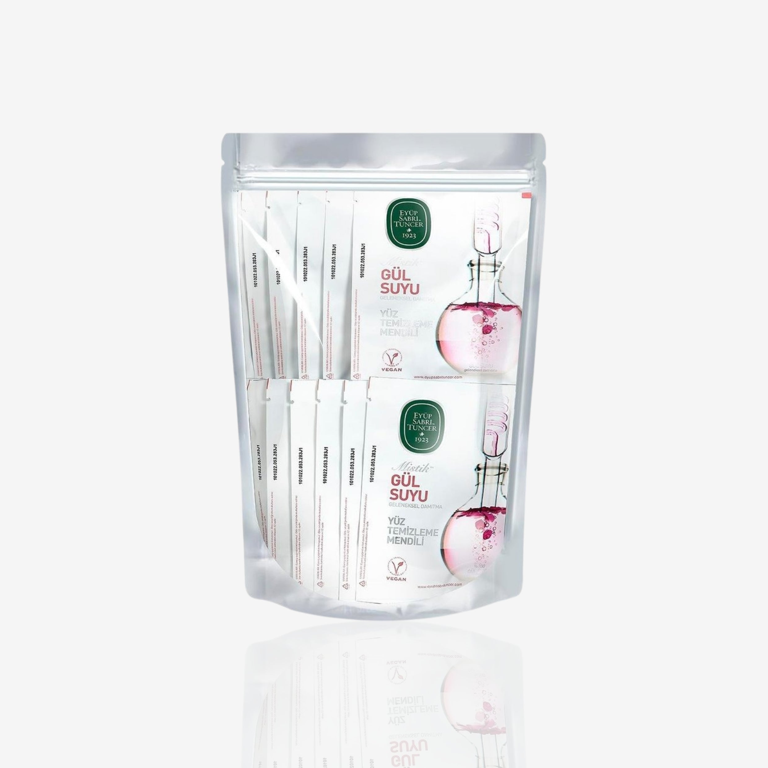 Facial cleansing wipes with rose water, 30 large size wipes - Ayoub Sabry