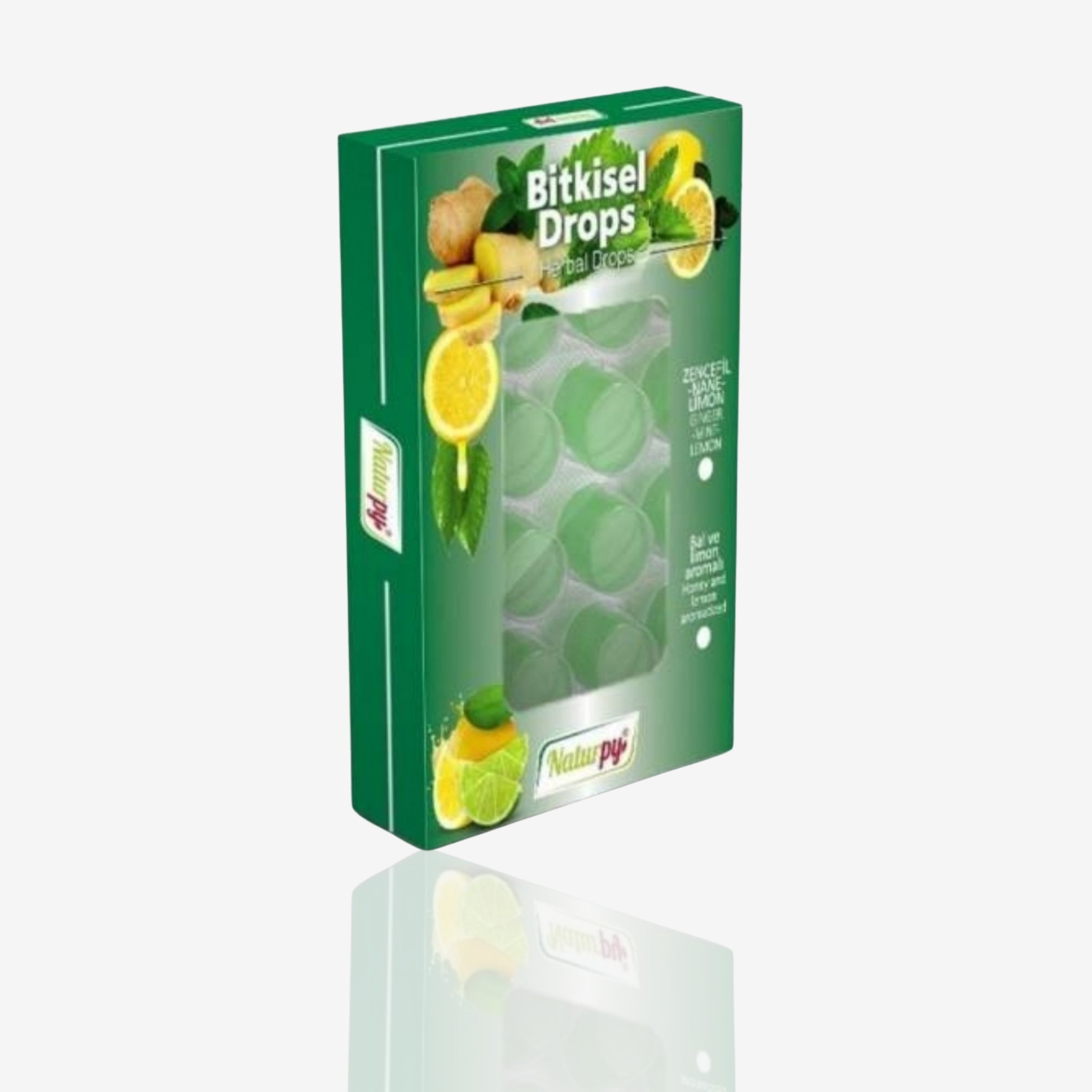 أقراص Naturpy المنعشة بالعسل والبرتقال / النعناع والليمون