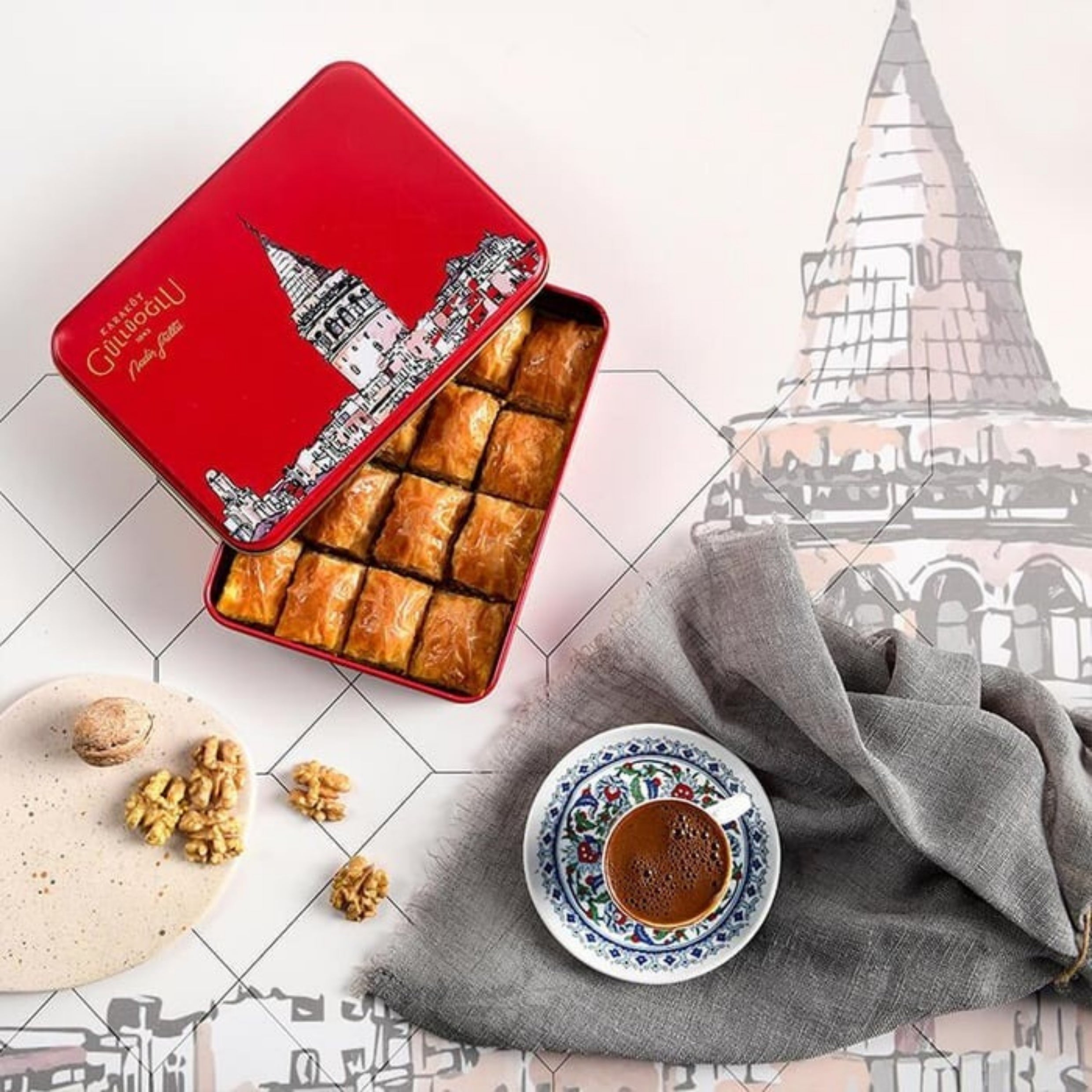 بقلاوة مقرمشة بالجوز من كاراكوي غولوأوغلو