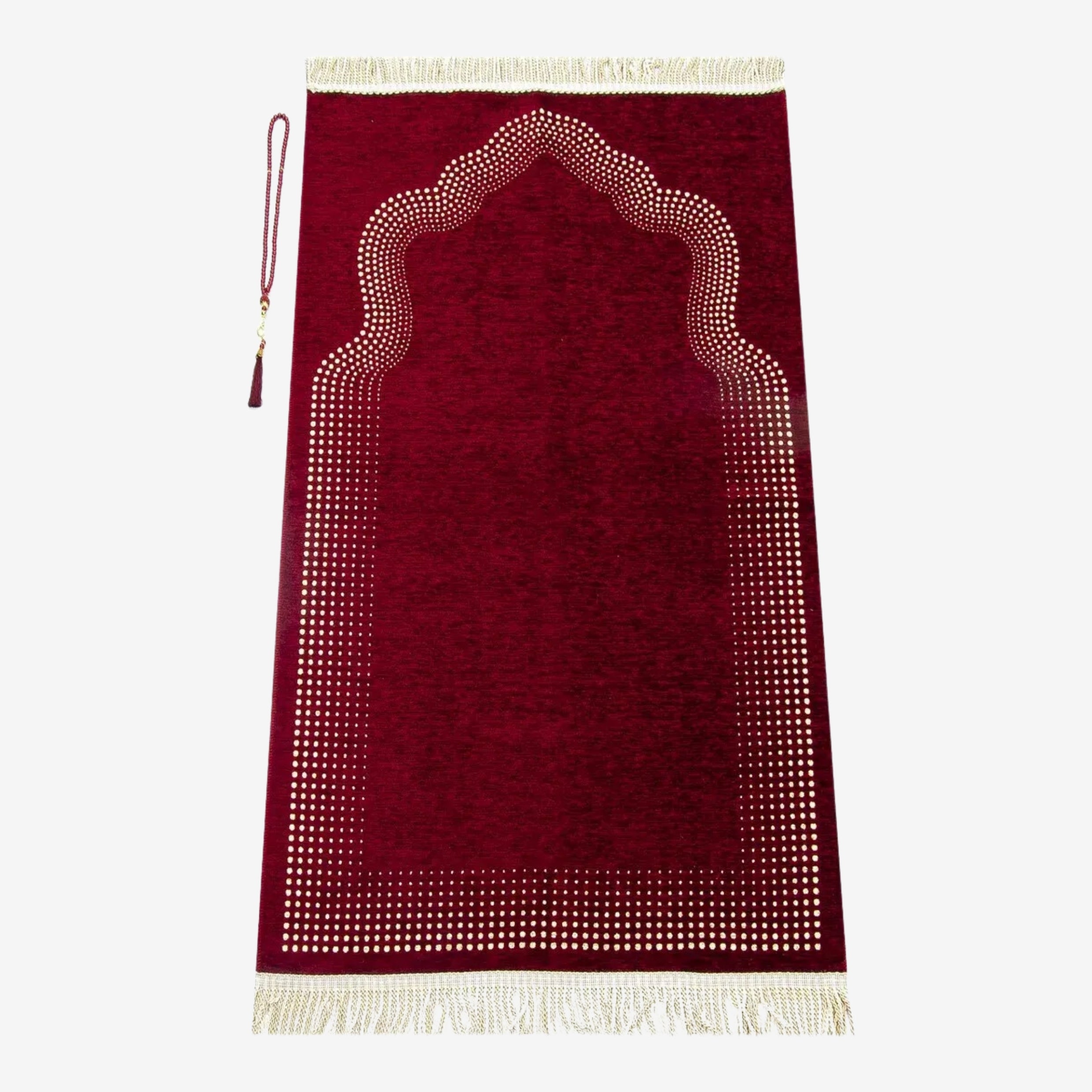 سجادة صلاة من الشانيل السادة بنقش المحراب ihvan