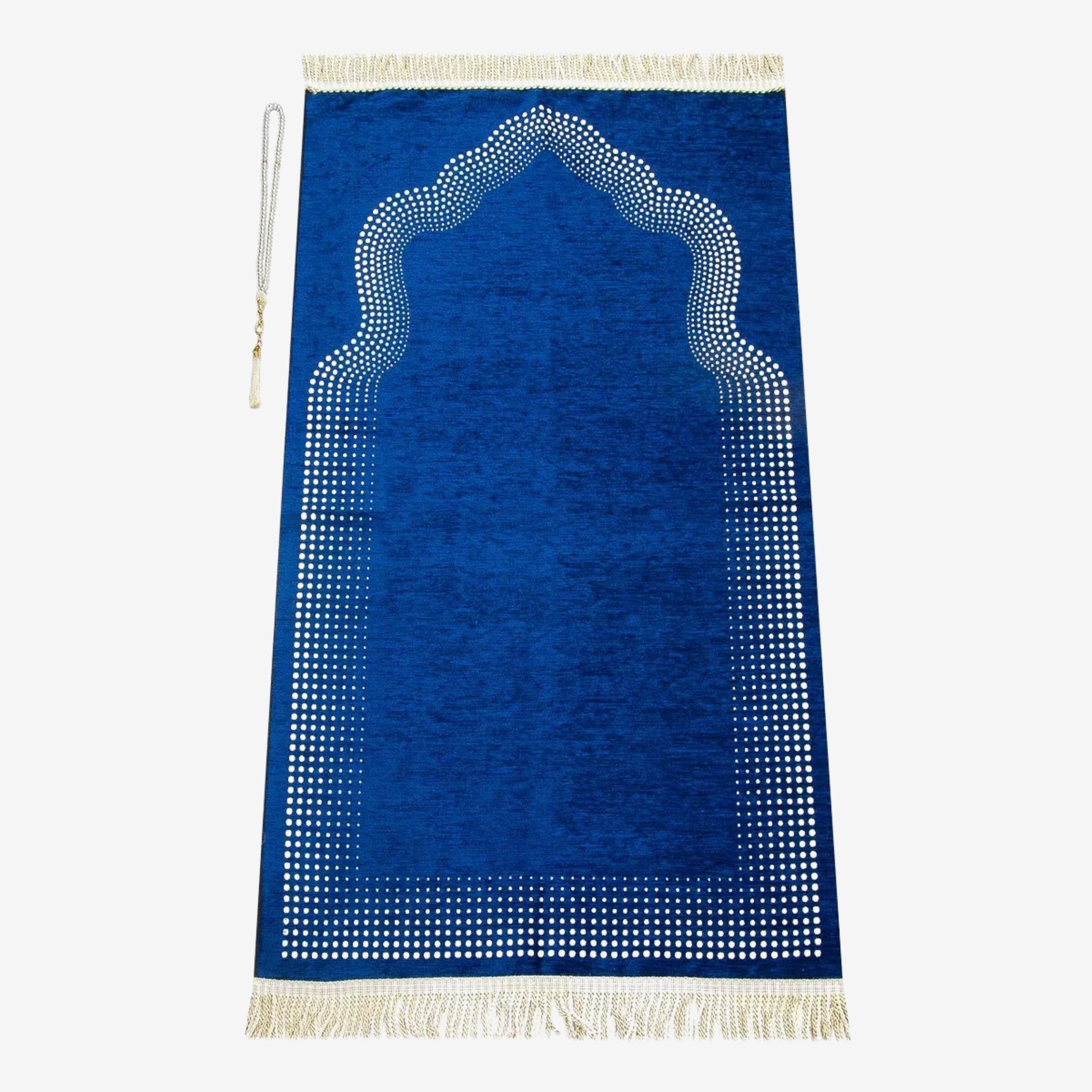 سجادة صلاة من الشانيل السادة بنقش المحراب ihvan