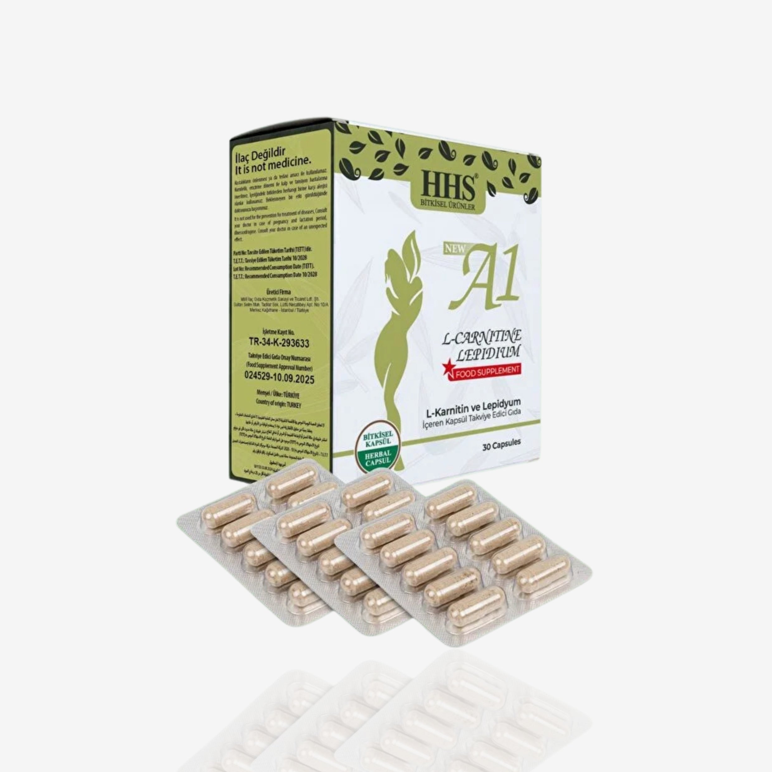 شريط كبسولات التنحيف التركية HHS A1