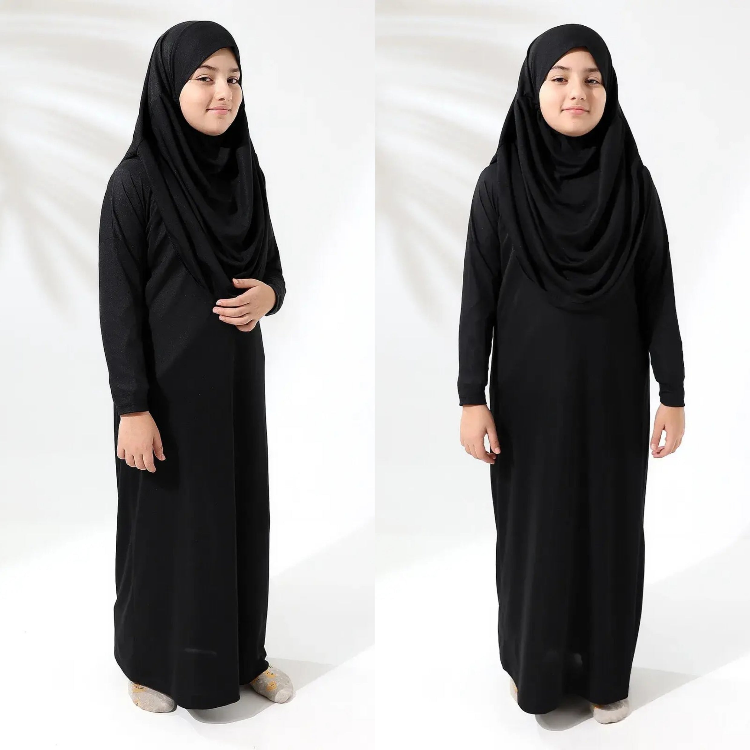 لباس صلاة للأطفال بقطعة واحدة مع غطاء رأس ihvan