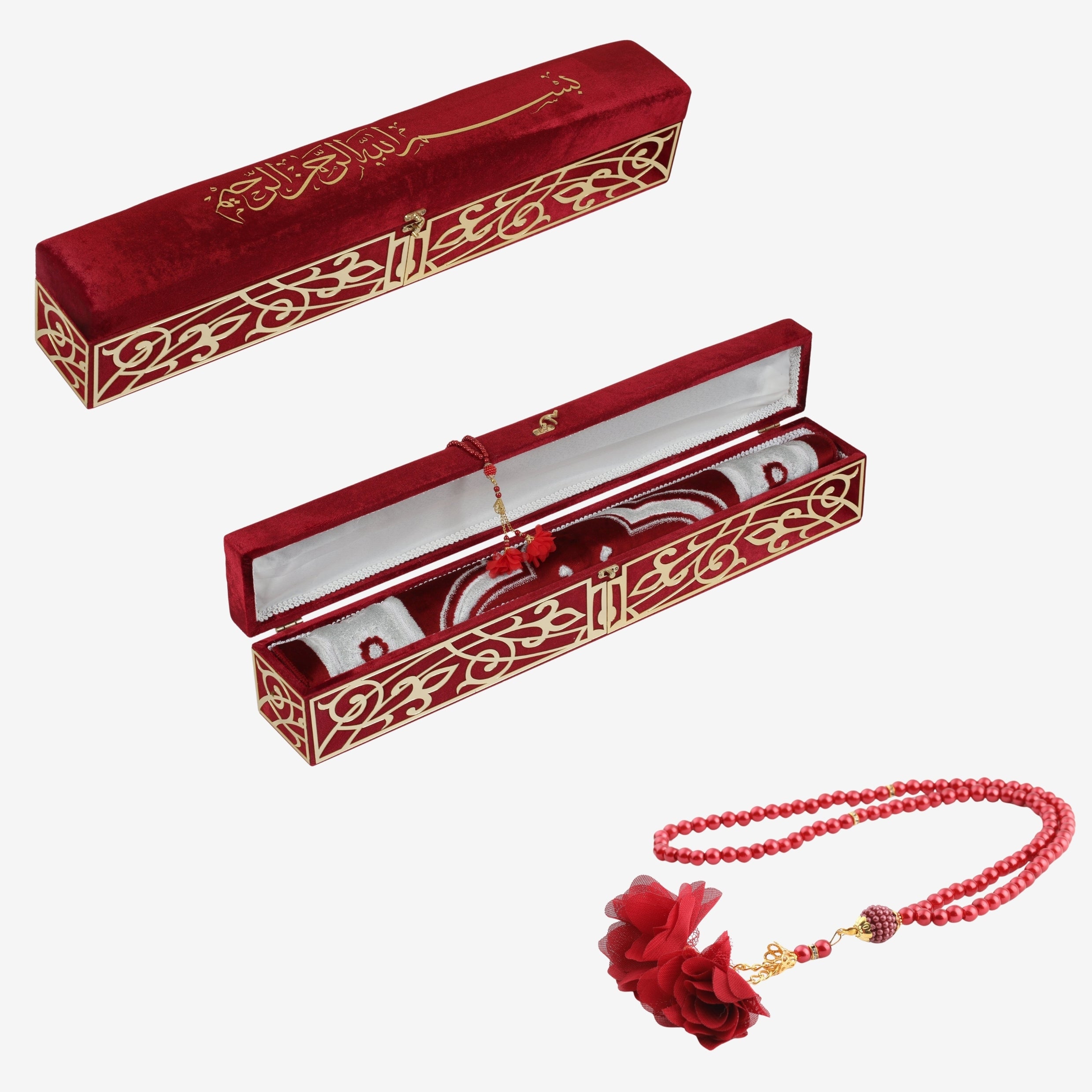 طقم فاخر مخملي من قطعتين مع واجهة بليكسي ensarhac