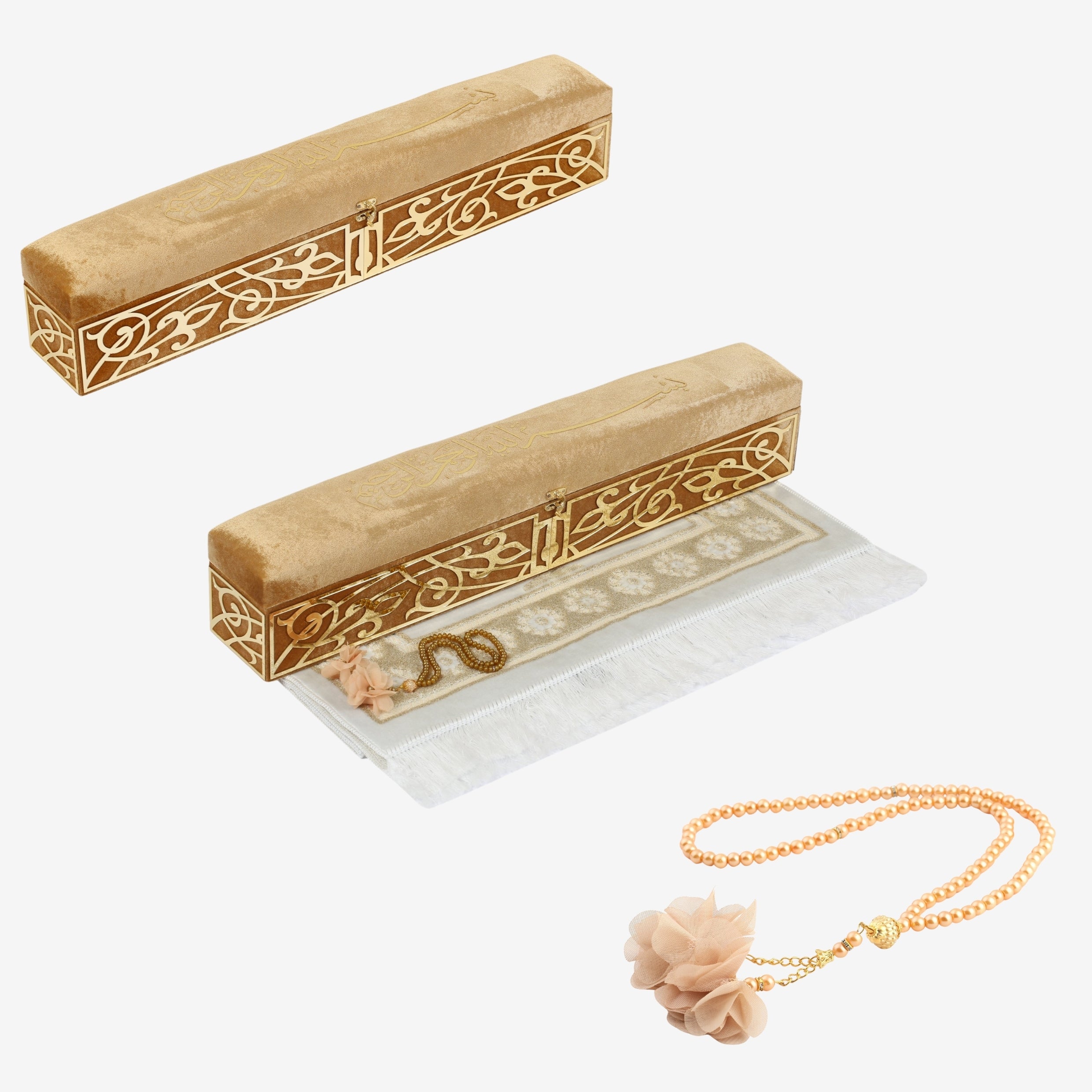 طقم فاخر مخملي من قطعتين مع واجهة بليكسي ensarhac