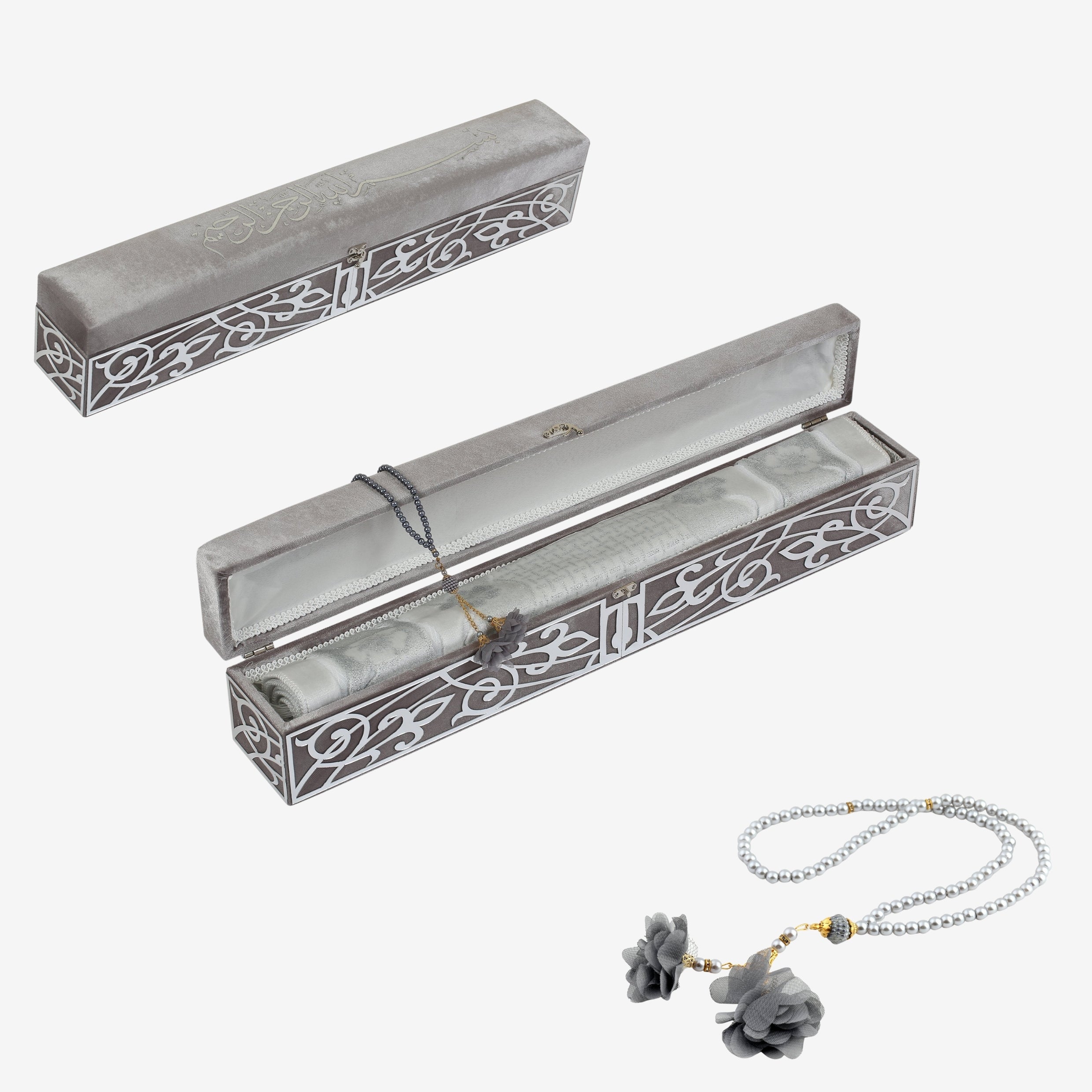 طقم فاخر مخملي من قطعتين مع واجهة بليكسي ensarhac