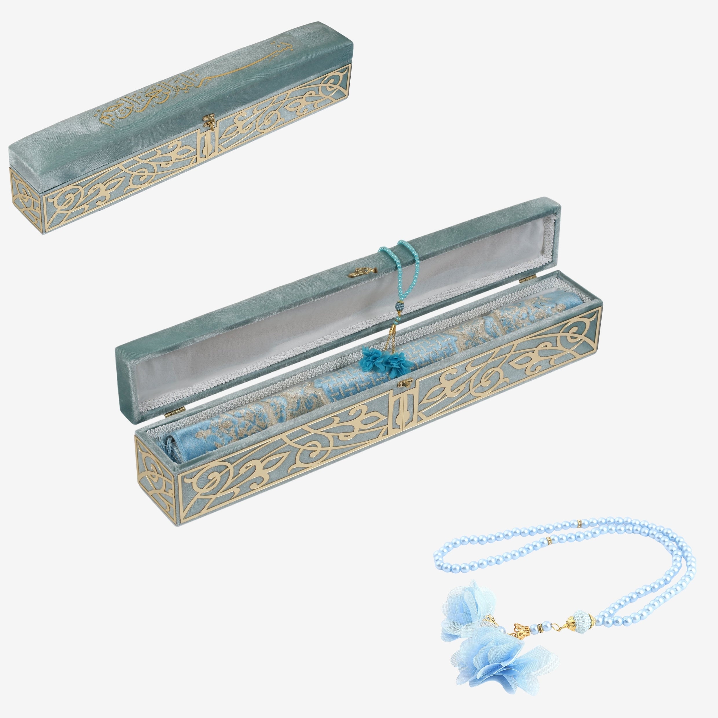 طقم فاخر مخملي من قطعتين مع واجهة بليكسي ensarhac