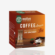 قهوة WeLive 3in1 بالريشي والمورينغا والجينسنغ - 20 ظرف