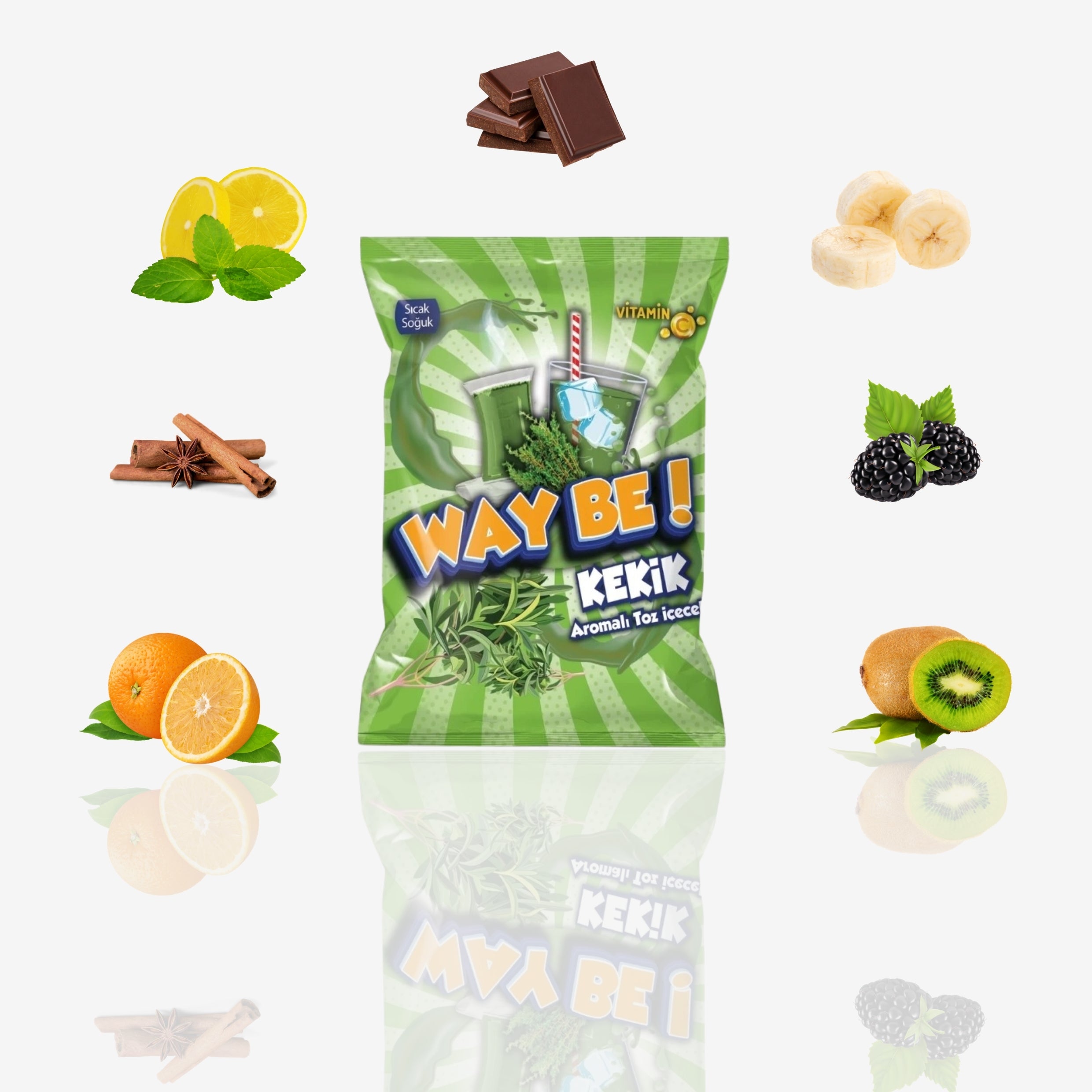 Way Be Instant Powder Drink – Natural Fruit Flavors