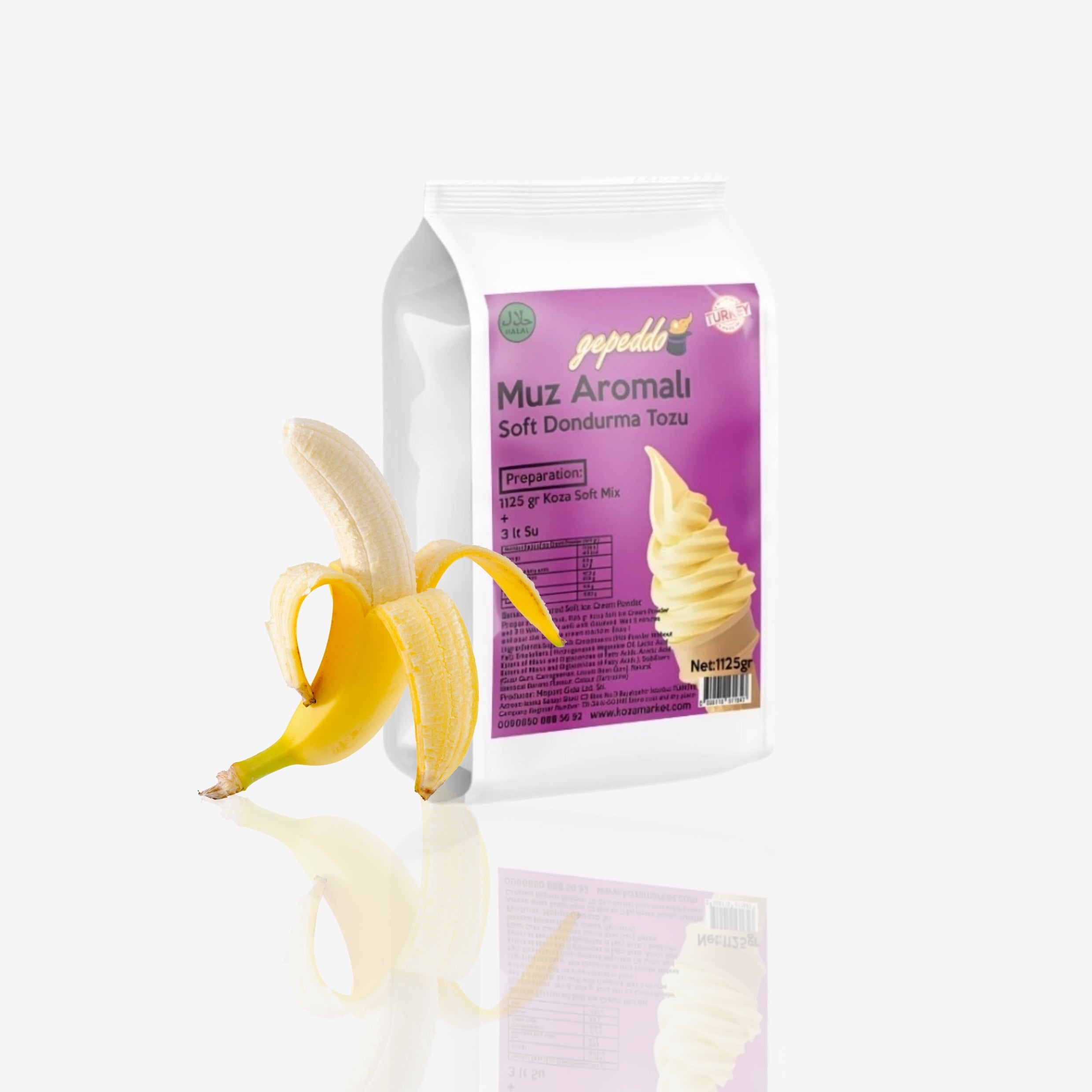 GEPEDDO Banana Flavored Ice Cream Powder 100g