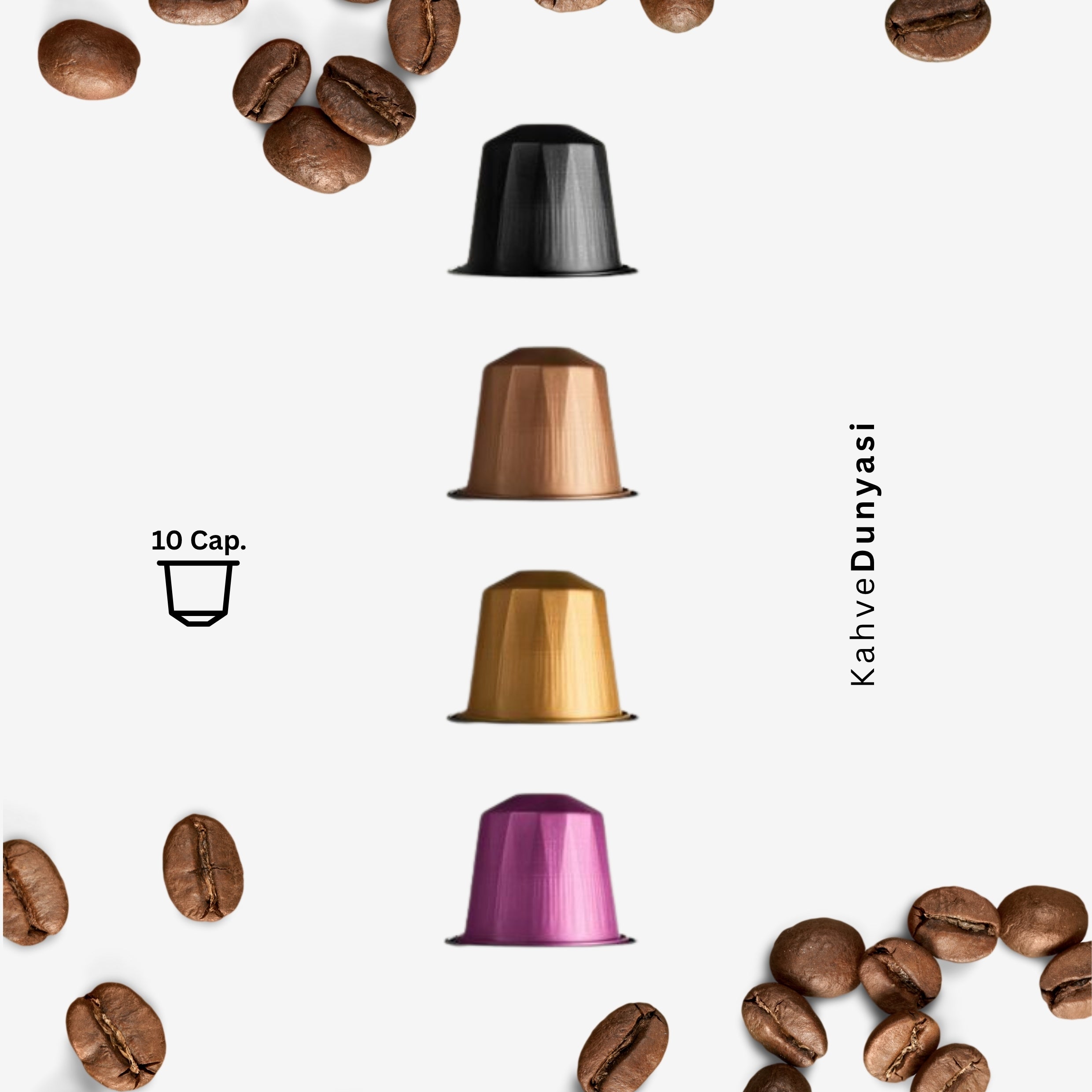 Turkish coffee capsules with multiple flavors and a luxurious taste