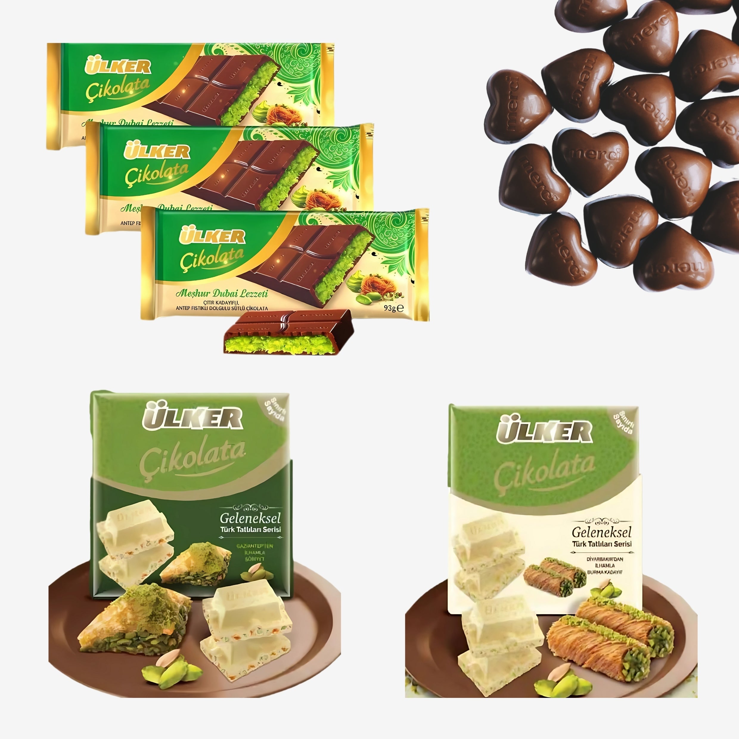 Ulker Turkish Chocolate Selection - 3 Original Flavors, Unforgettable Taste