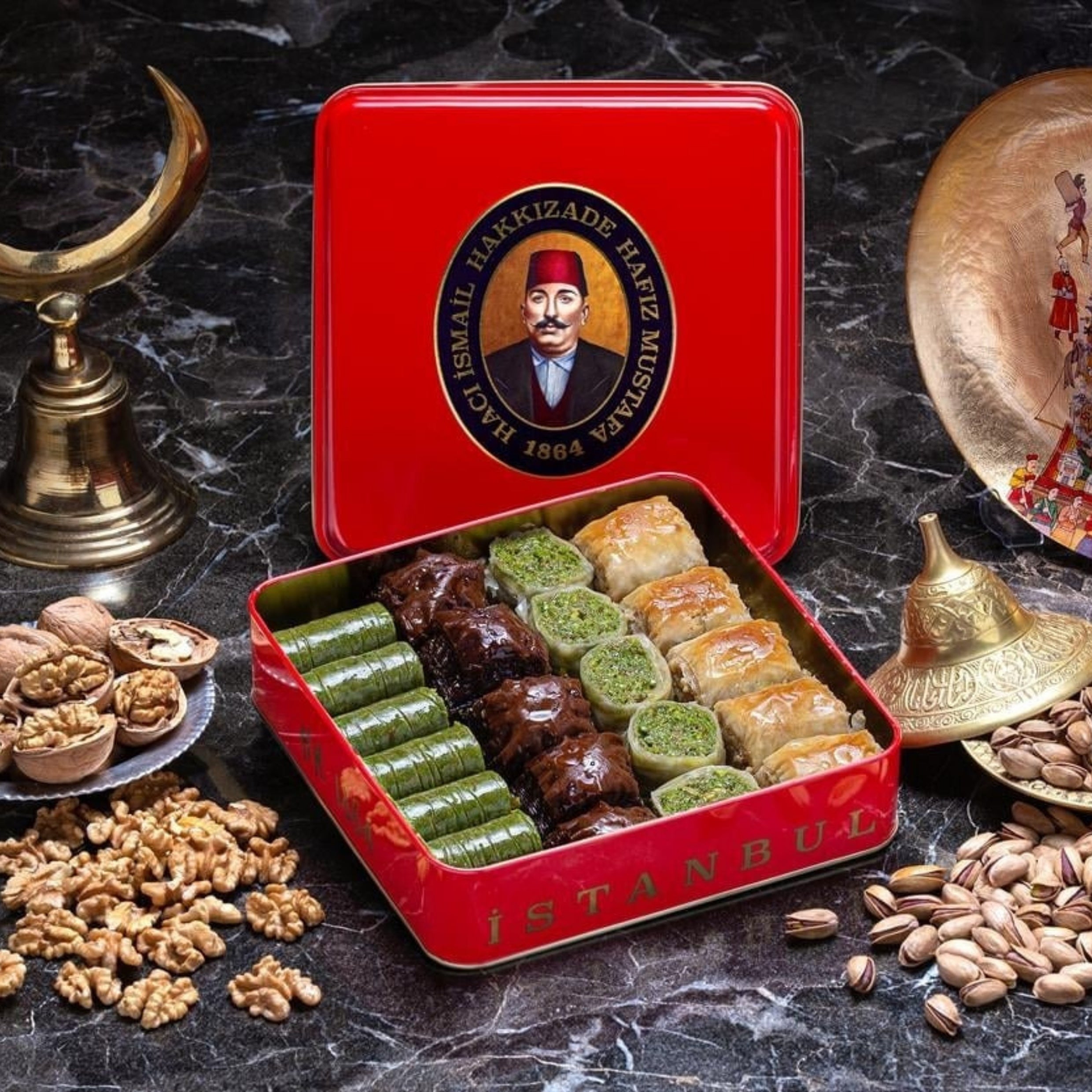 Assorted Baklava with Pistachios and Walnuts - Hafez Mustafa