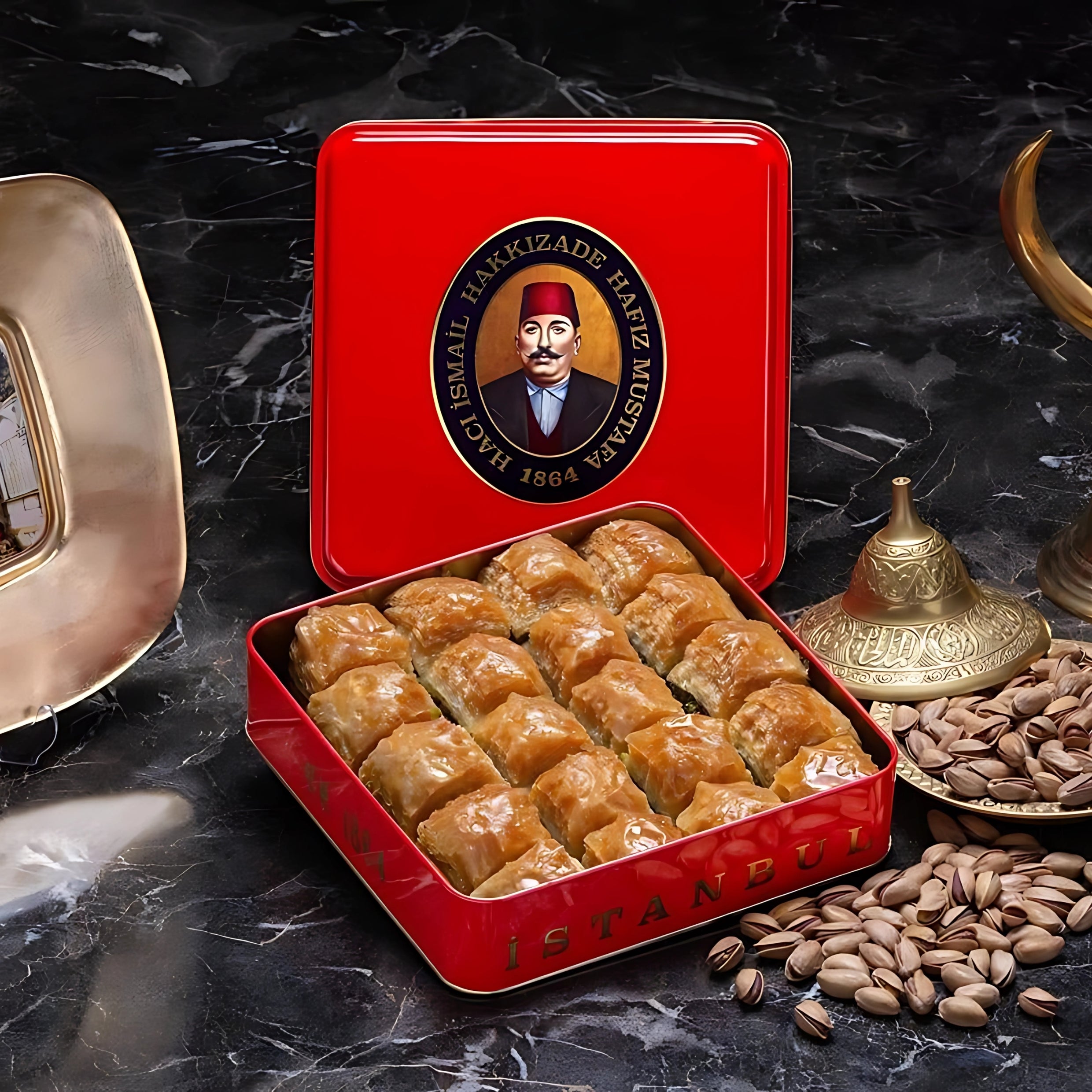 Dry Baklava with Pistachios by Hafiz Mustafa