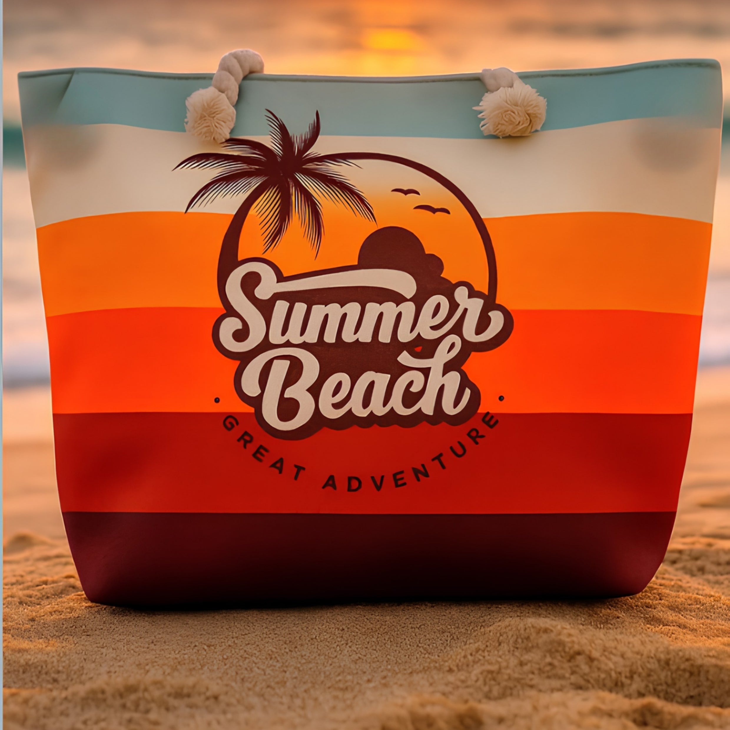 Women's yellow beach bag