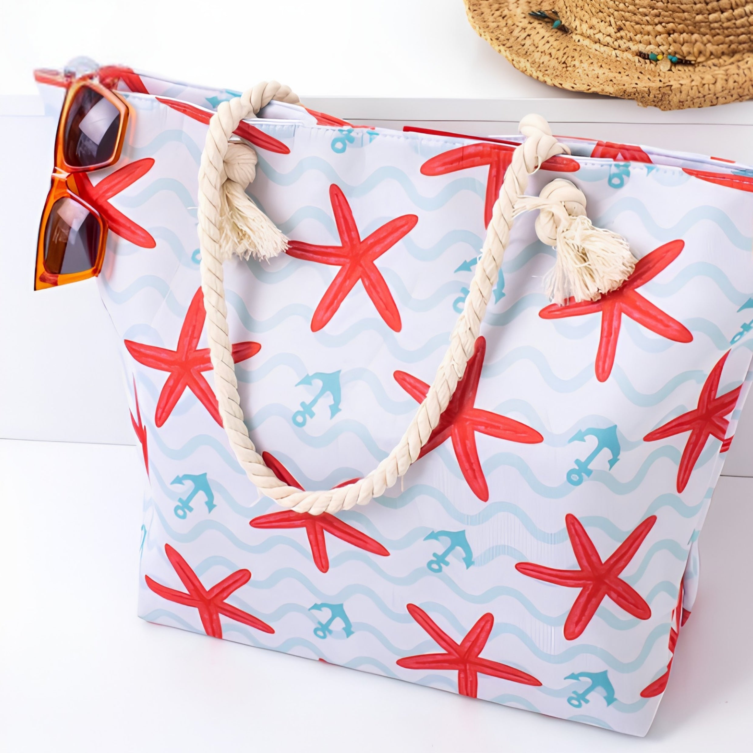 Women's yellow beach bag