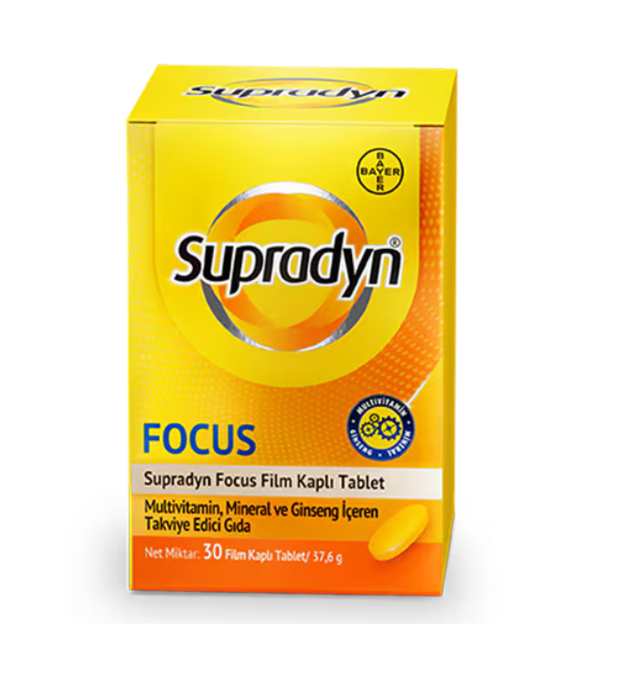 Supradyn Daily - CoQ10 - 30 / Q10 Coated Tablets to Boost Energy and Daily Activity with Coenzyme Q10