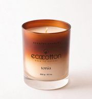 Tonia Scented Candle with a Soft and Refreshing Scent - 200g by Ecocotton