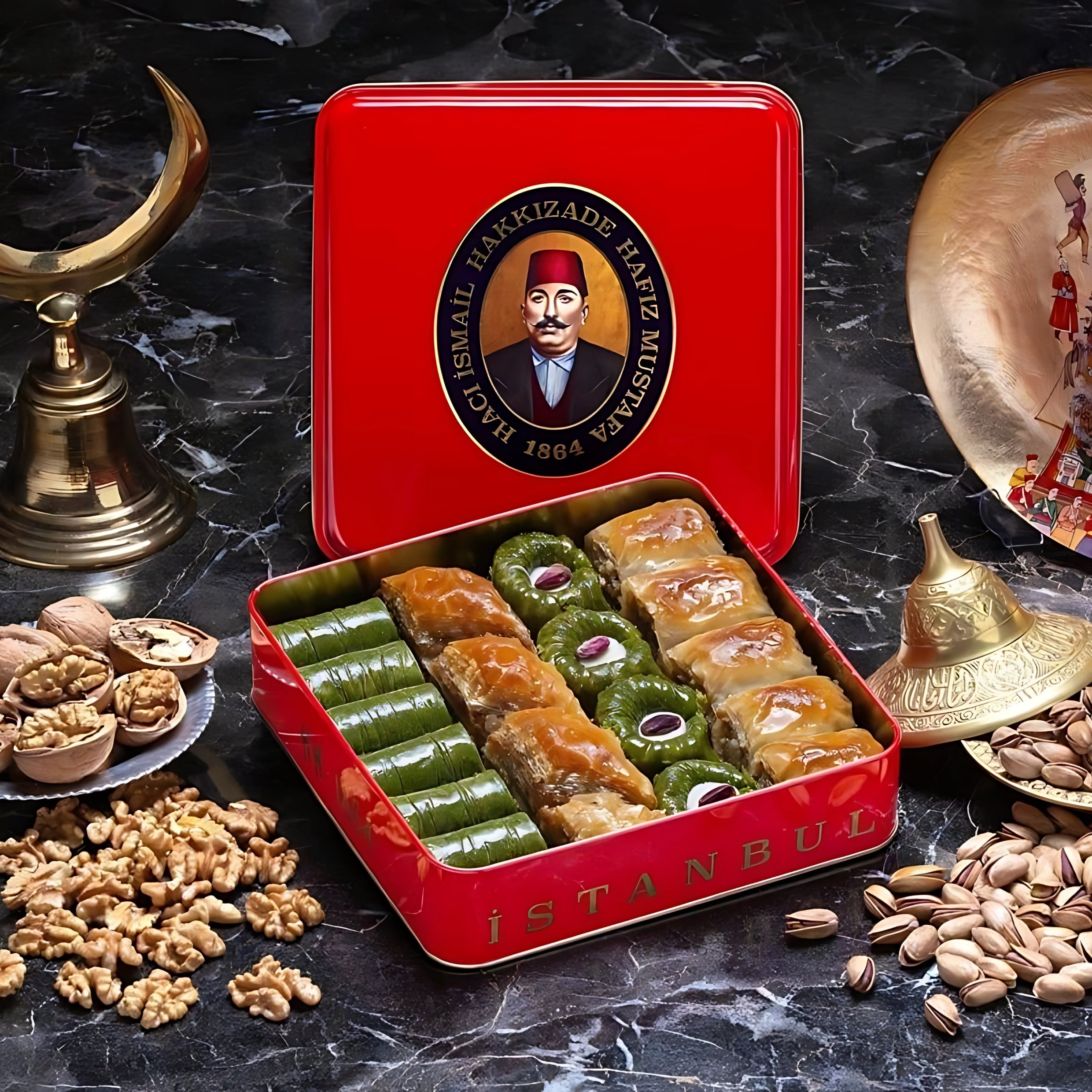 Assorted Baklava with Pistachios and Walnuts - Hafez Mustafa