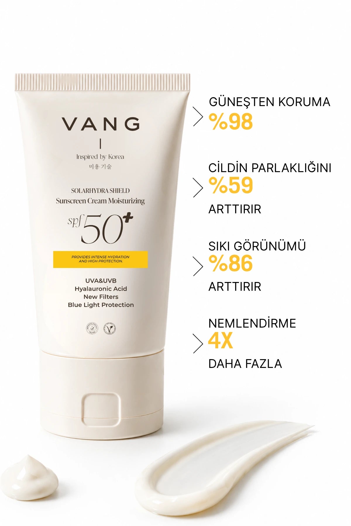 واقي الشمس المرطب SPF 50+ من فانغ - 50 مل - صورة 2