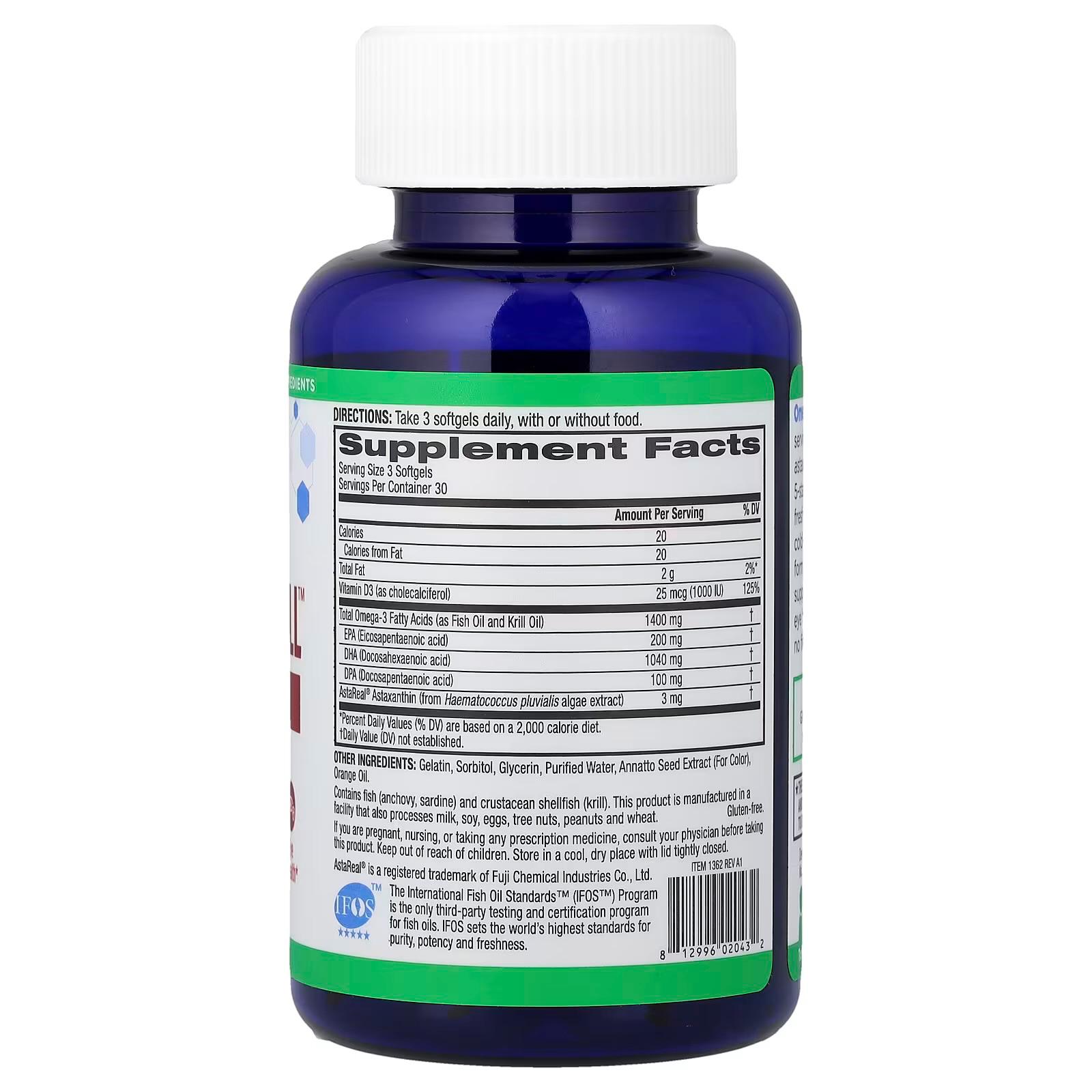 Fish Oil with Krill Oil 90 Capsules