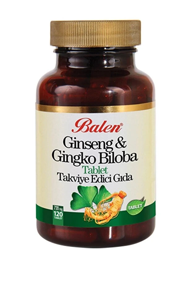 عبوة أقراص الجينسنغ والجنكو بيلوبا من Balen - 120 قرصًا