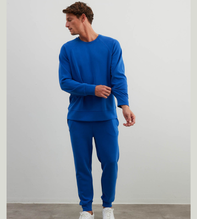 Men's Soft Touch Blue Pajama Set