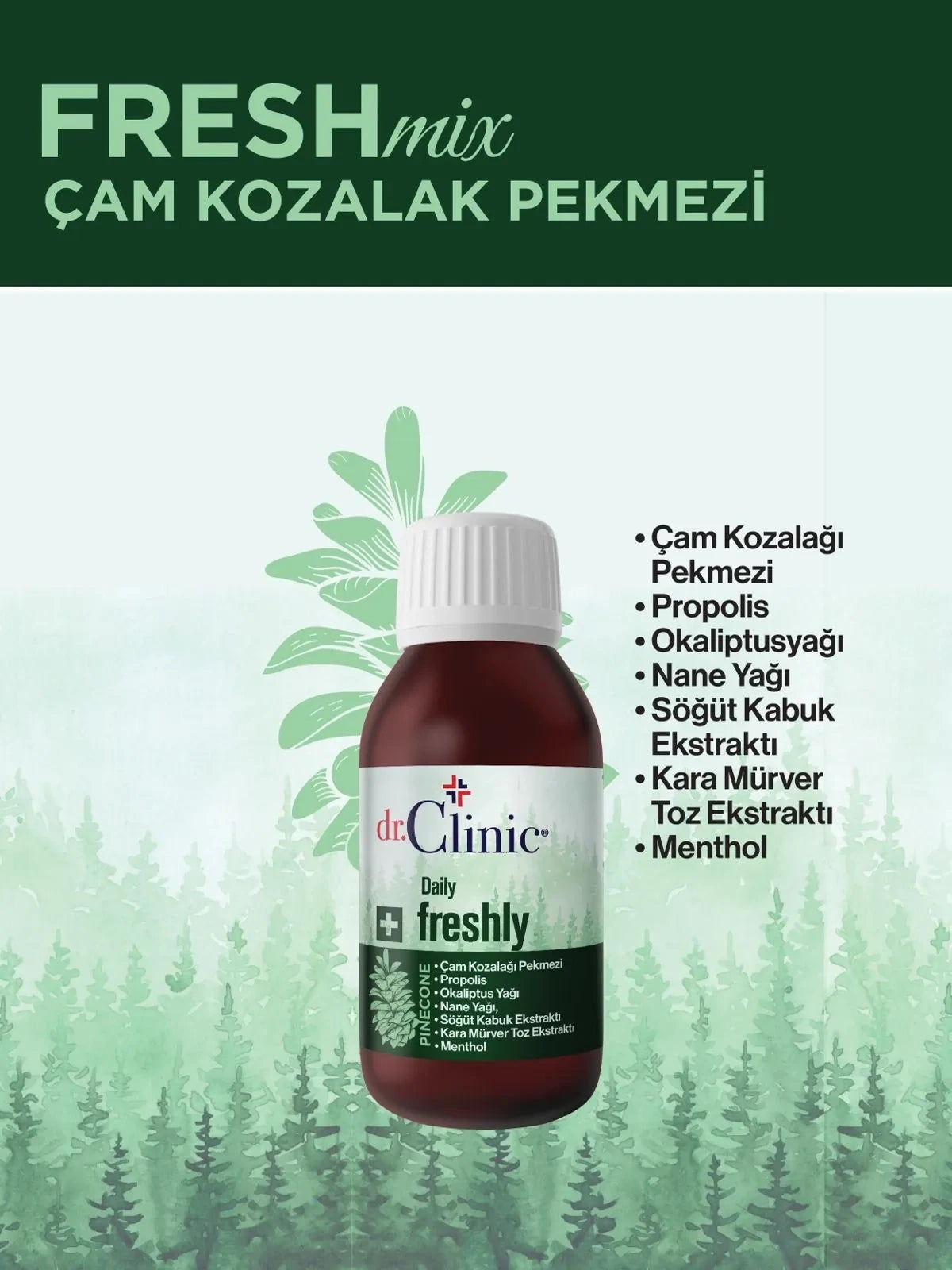 دبس مخاريط الصنوبر Daily Freshly من Dr.Clinic - صورة العبوة