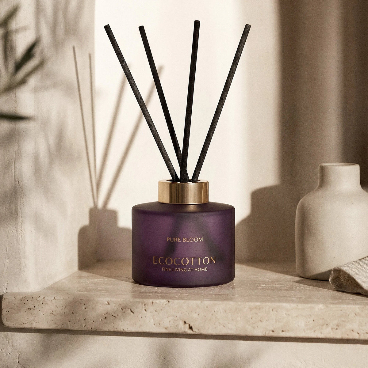 معطر أعواد Ecocotton للمنزل - هستيا وجايا وبيور بلوم - بيور بلوم - 150 مل - صورة 1
