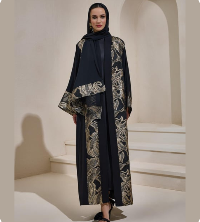 Maria Abaya with luxurious design and scarf