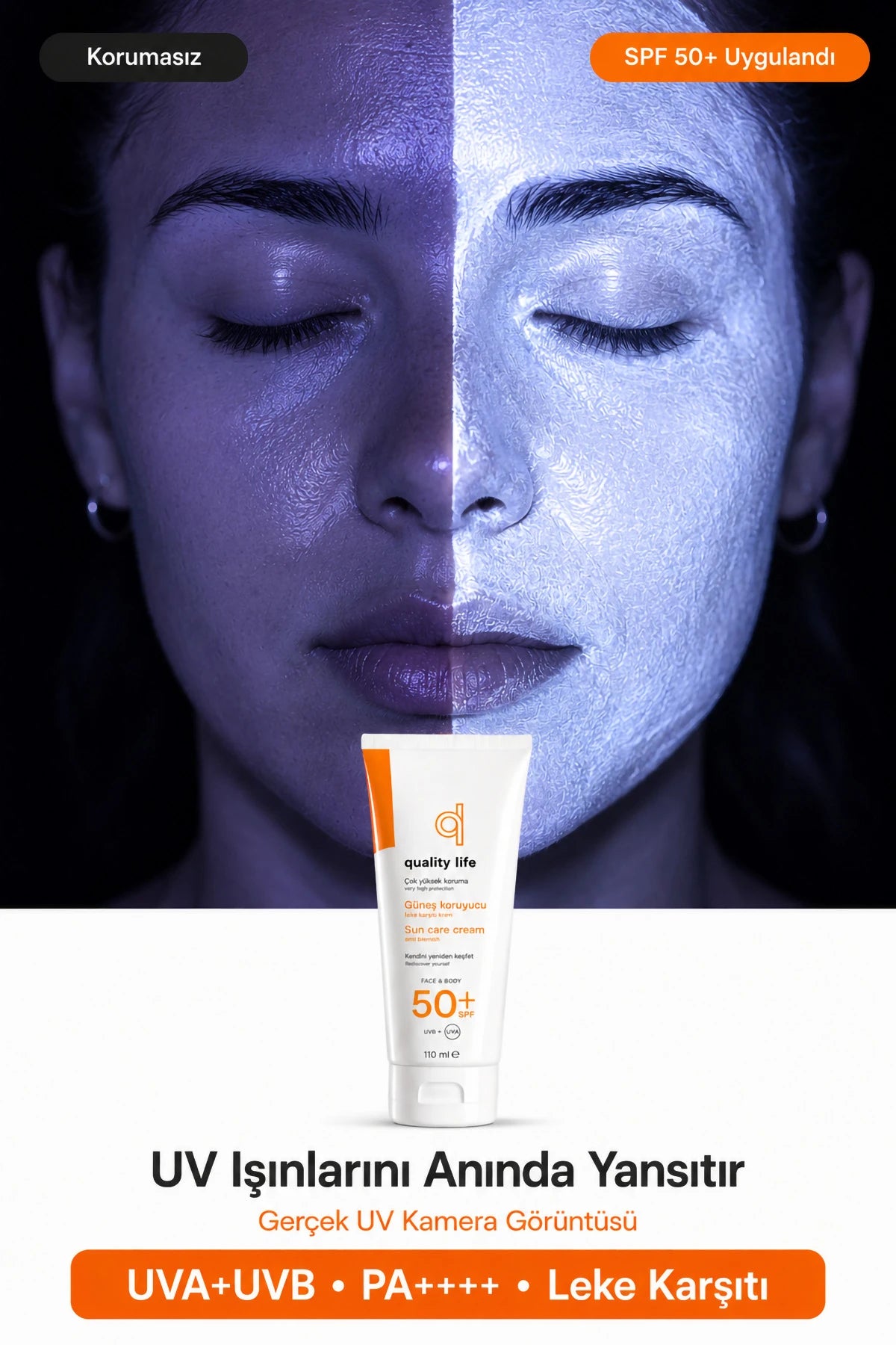 واقي الشمس المائي من كواليتي لايف SPF 50+ - 110 مل - صورة 2